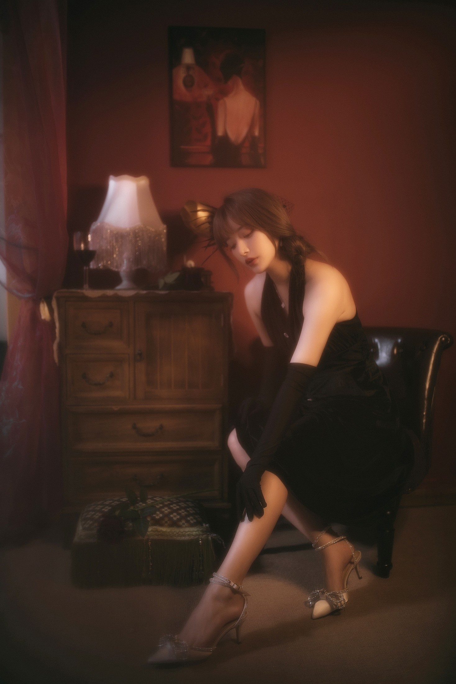 图片[4]-希希呐 – 《黑与红》[20P]-COS写真在线网
