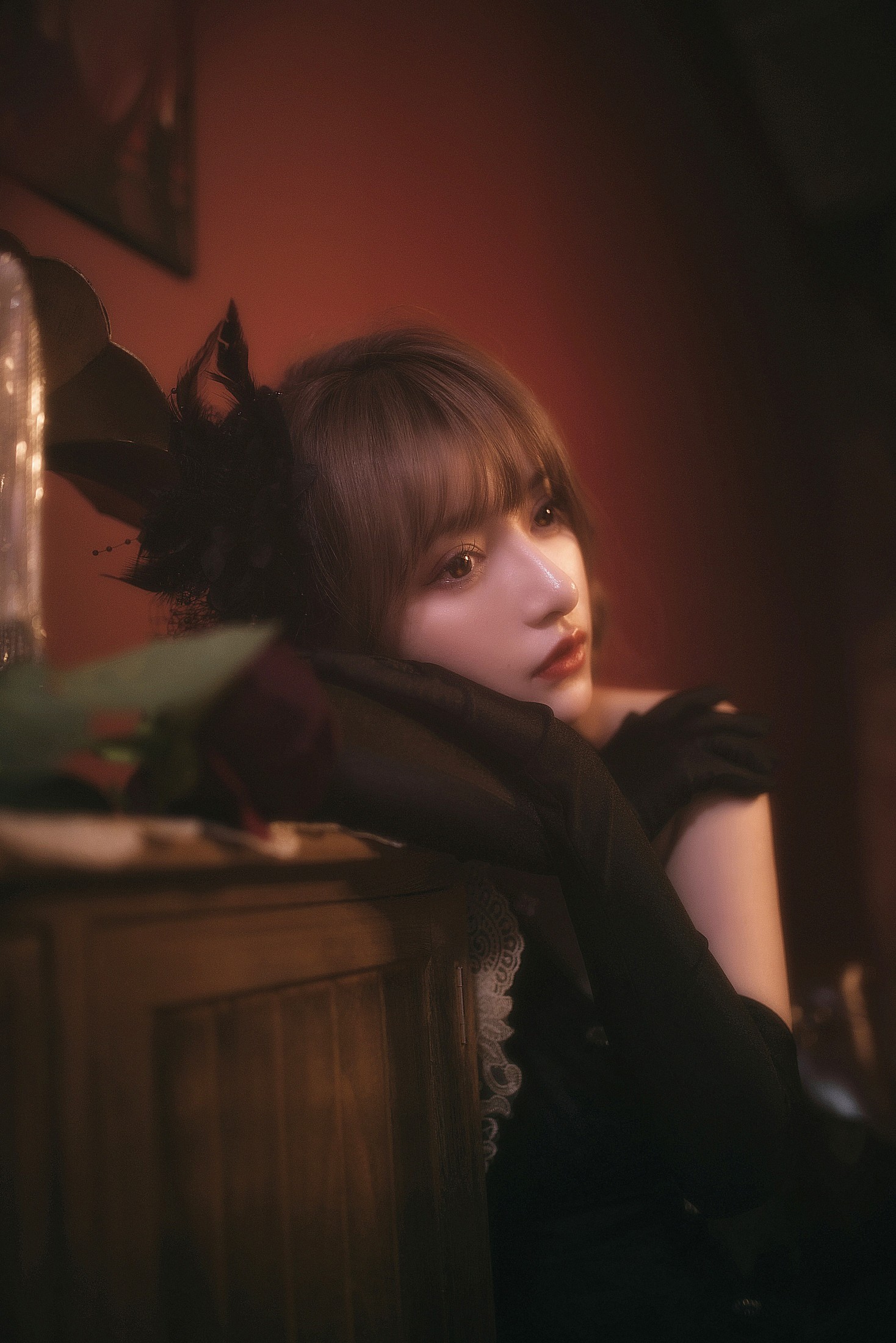 图片[3]-希希呐 – 《黑与红》[20P]-COS写真在线网
