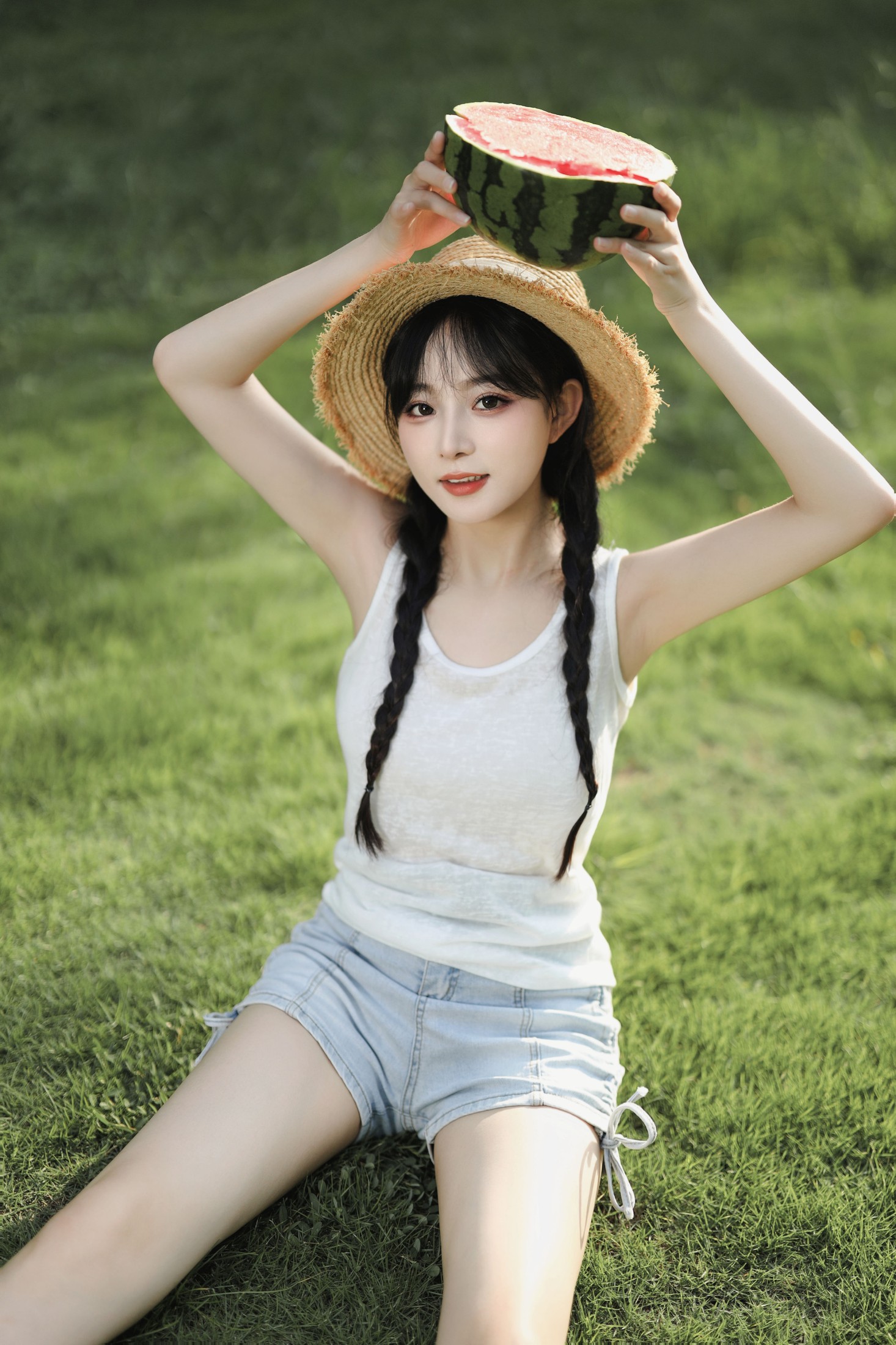 图片[4]-我是小岁岁 – 《夏日西瓜》[22P]-COS写真在线网