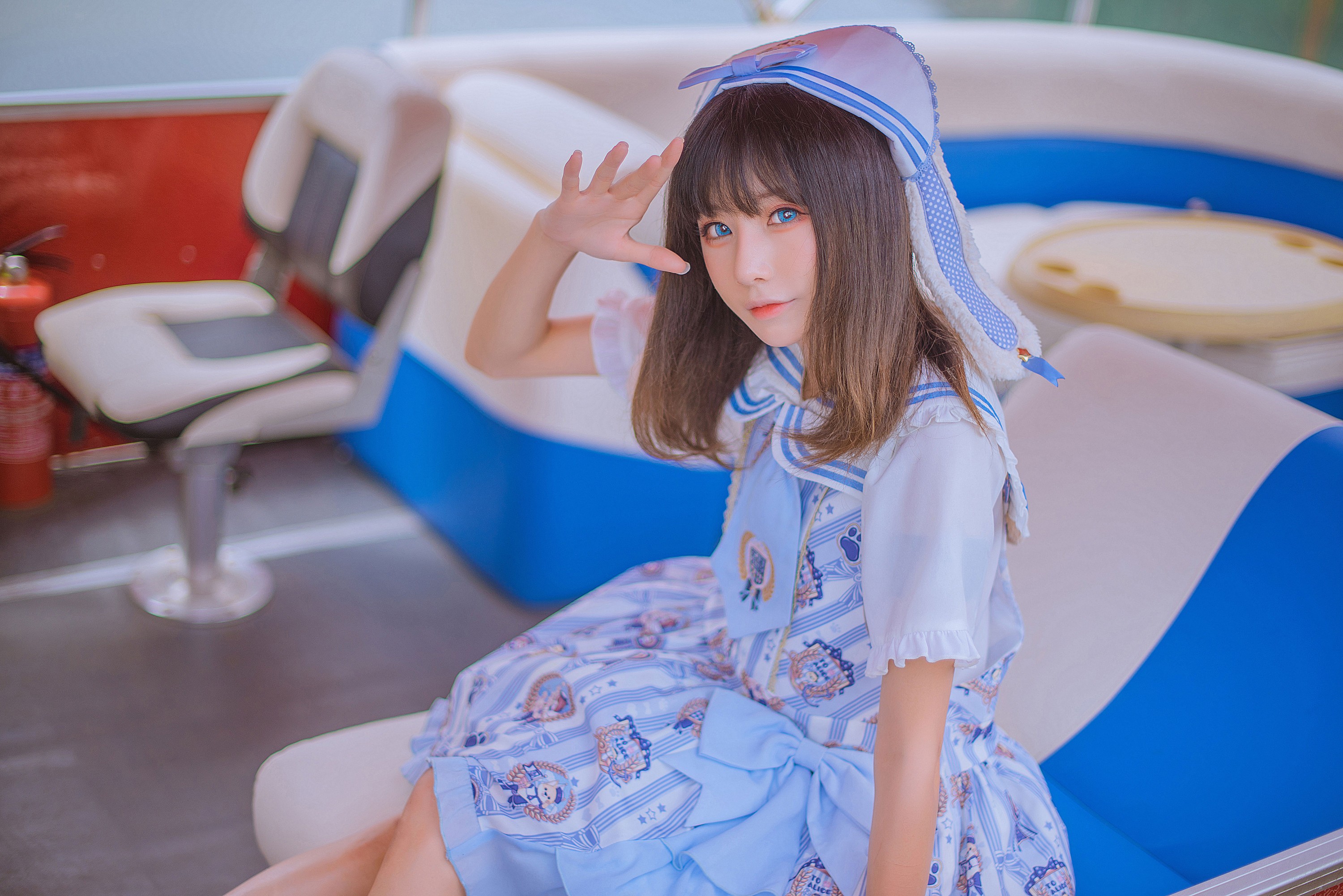 图片[3]-花京院腥鱼 – 《蓝色少女》[31P]-COS写真在线网