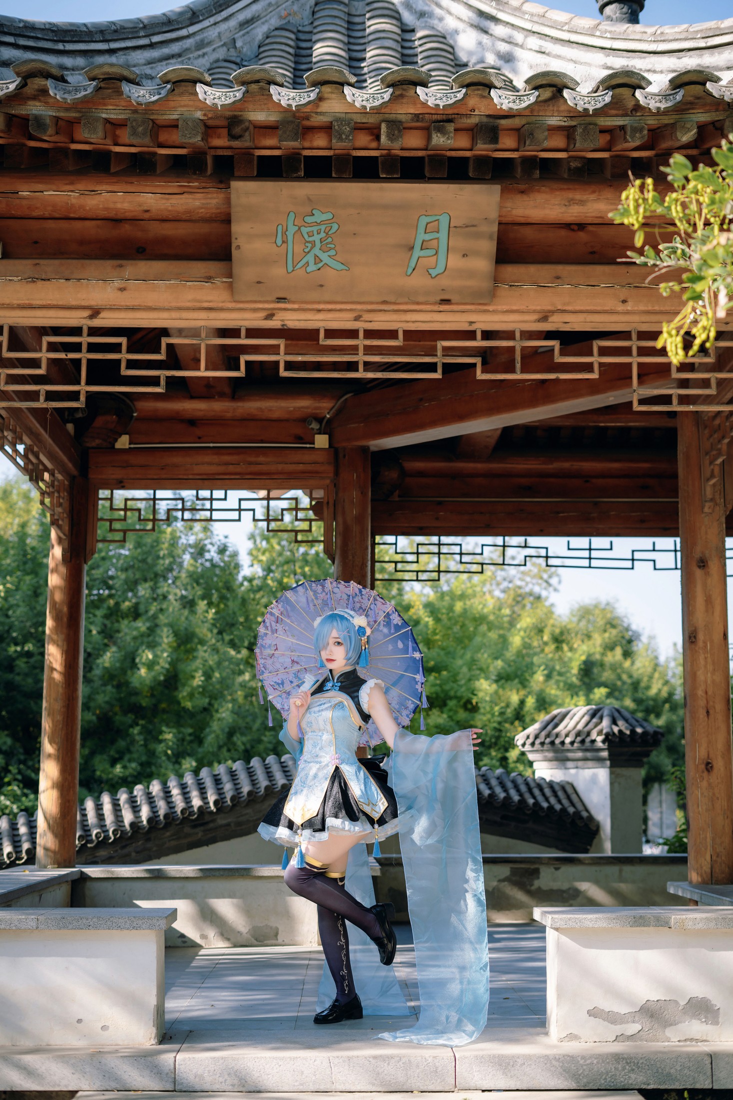 图片[5]-桃墨公子x – 《蕾姆中华风旗袍》[31P]-COS写真在线网