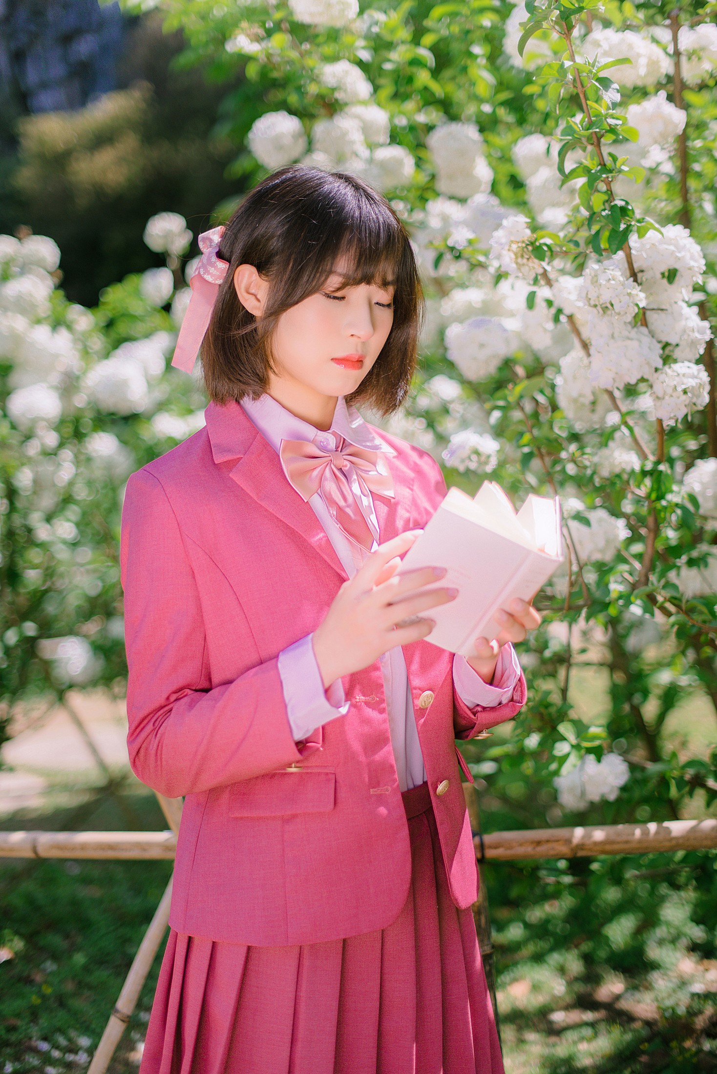 图片[4]-羊毛卷 – 《粉色制服》[25P]-COS写真在线网