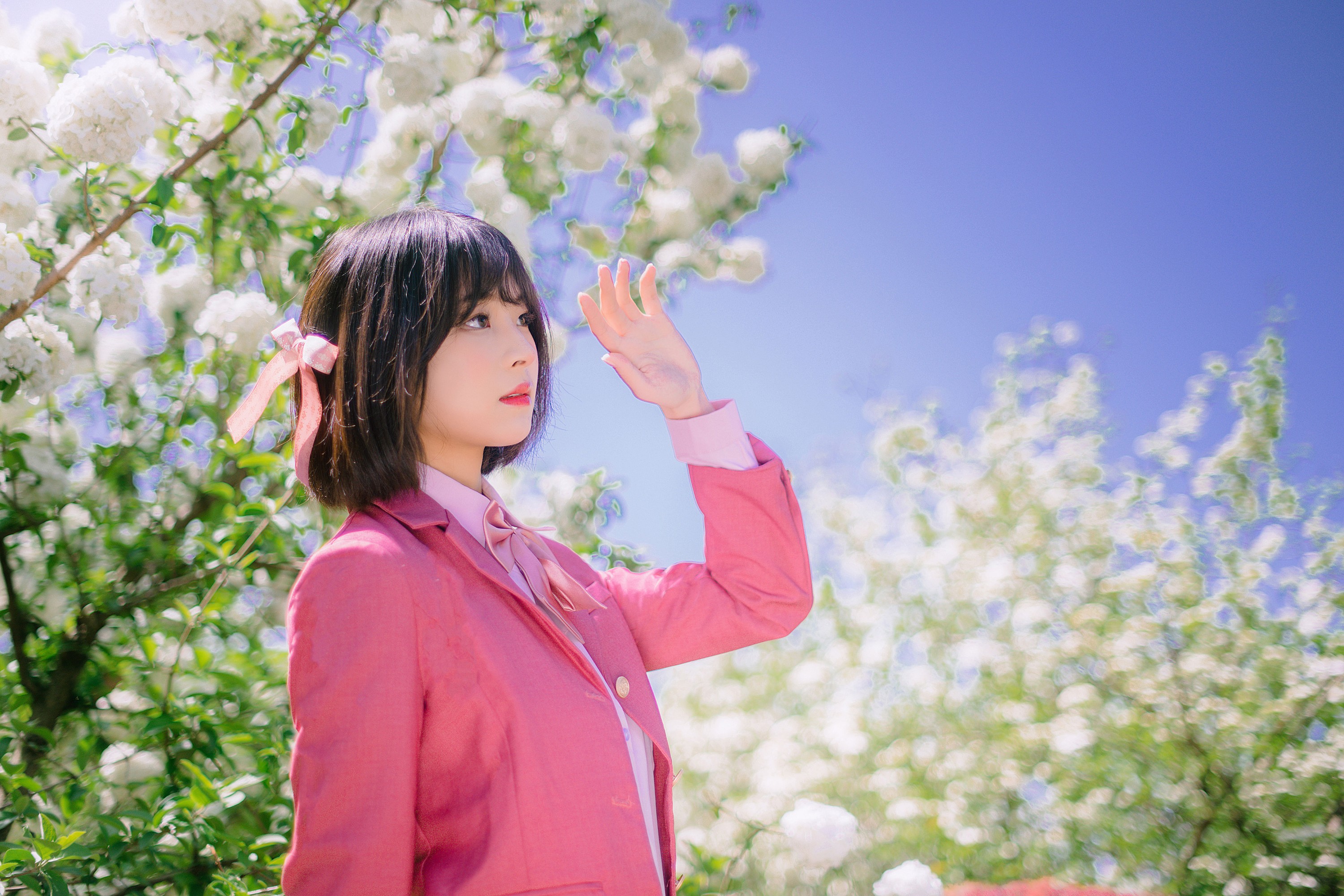 图片[5]-羊毛卷 – 《粉色制服》[25P]-COS写真在线网