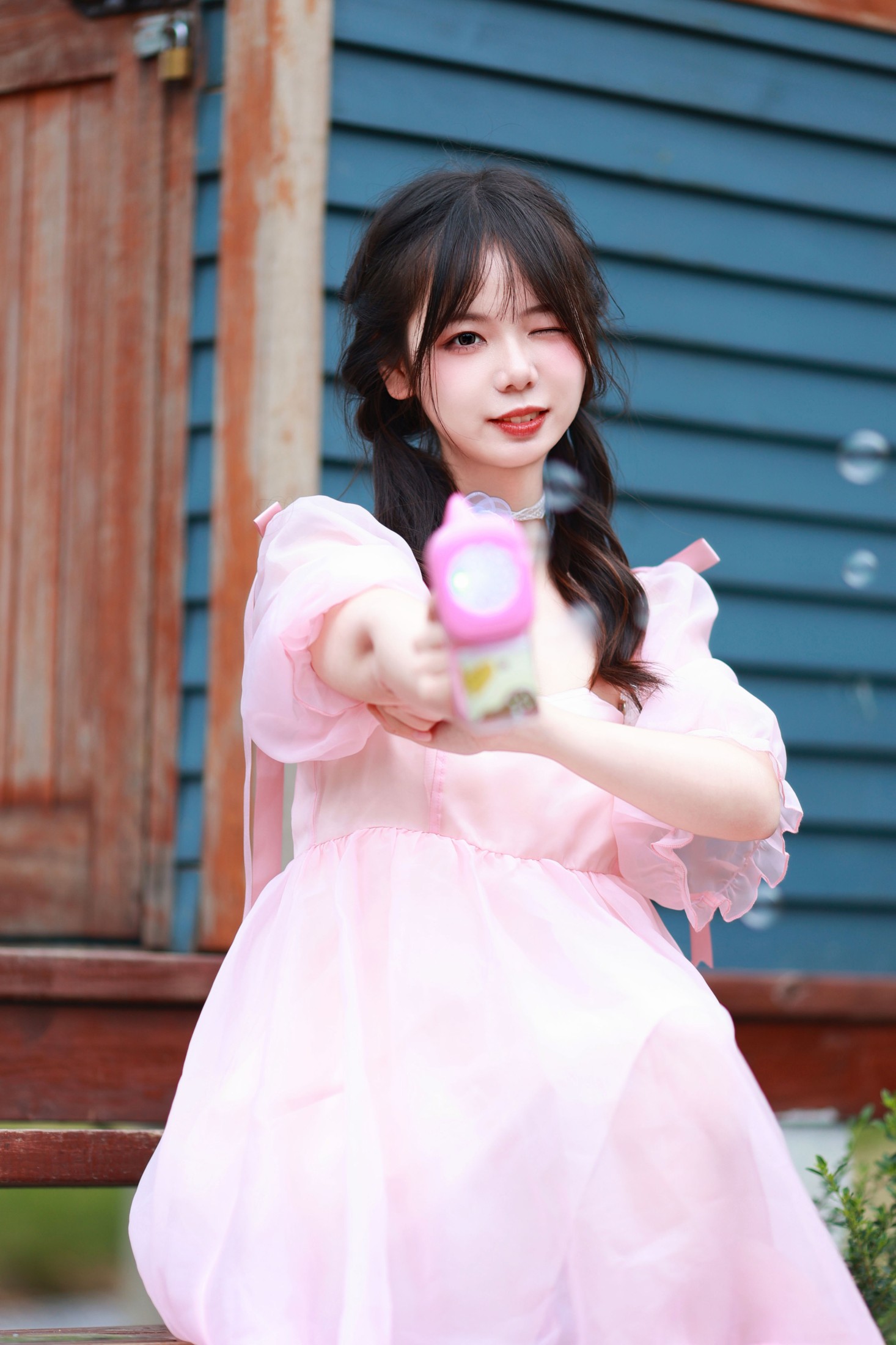 图片[5]-暮烟色CC – 《粉色气泡》[21P]-COS写真在线网