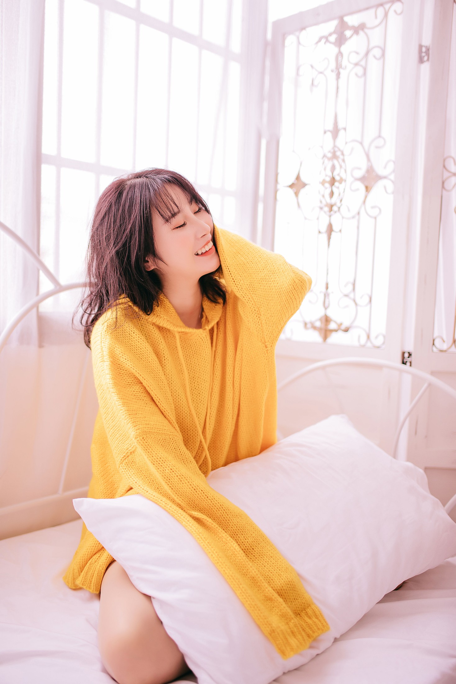 图片[3]-yuki – 《黄色毛衣》[24P]-COS写真在线网