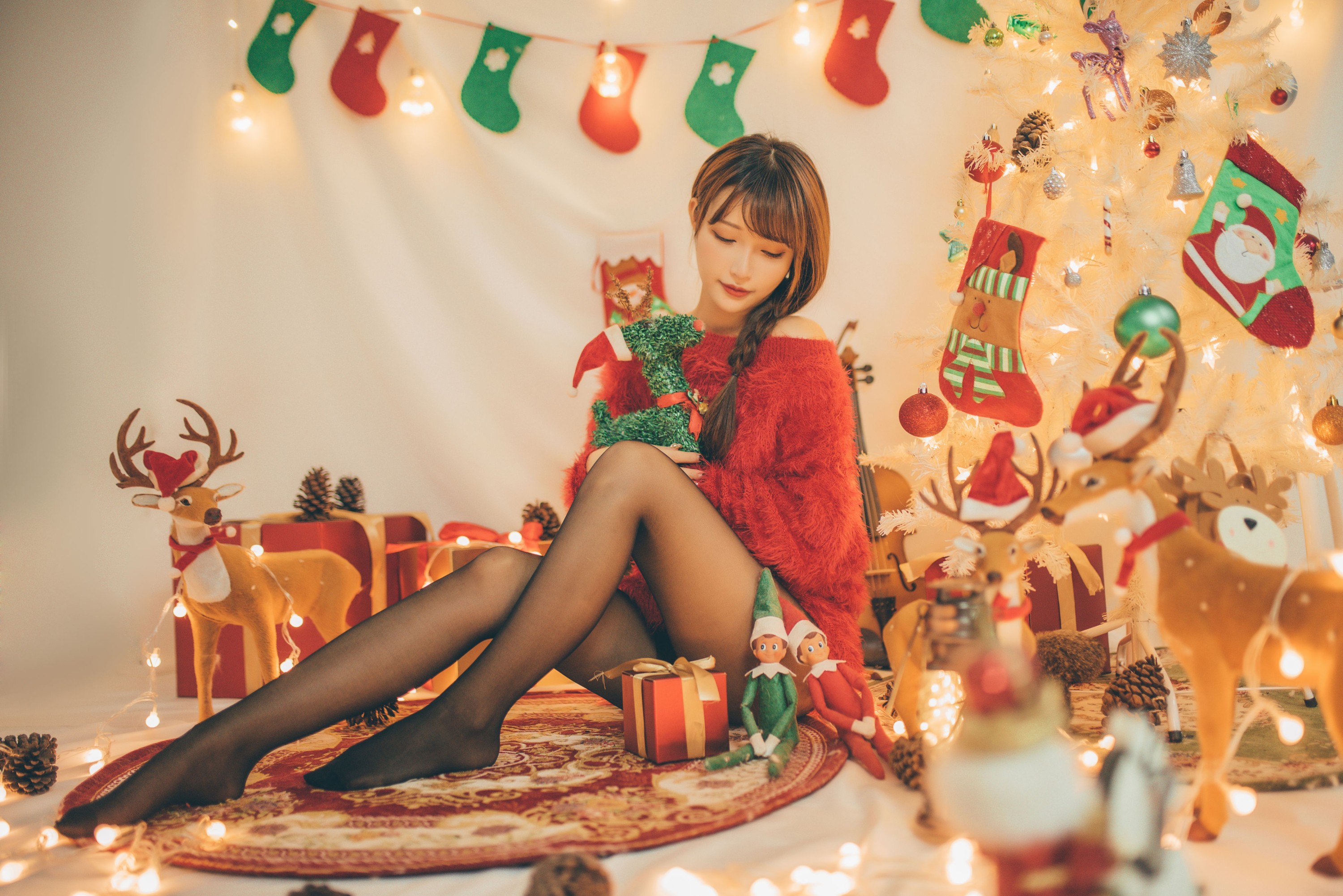 图片[5]-希希呐 – 《红色毛衣》[22P]-COS写真在线网