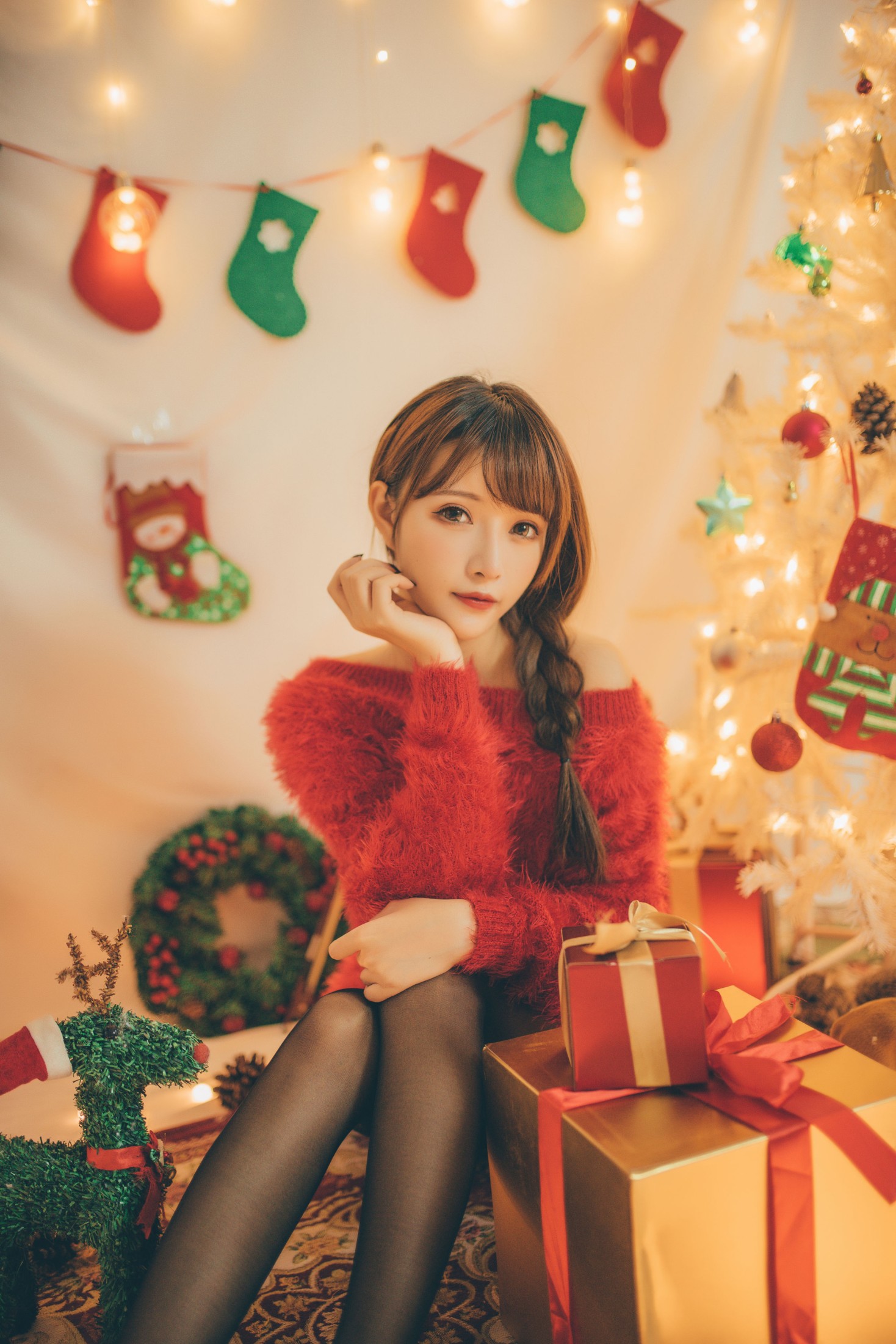 图片[6]-希希呐 – 《红色毛衣》[22P]-COS写真在线网