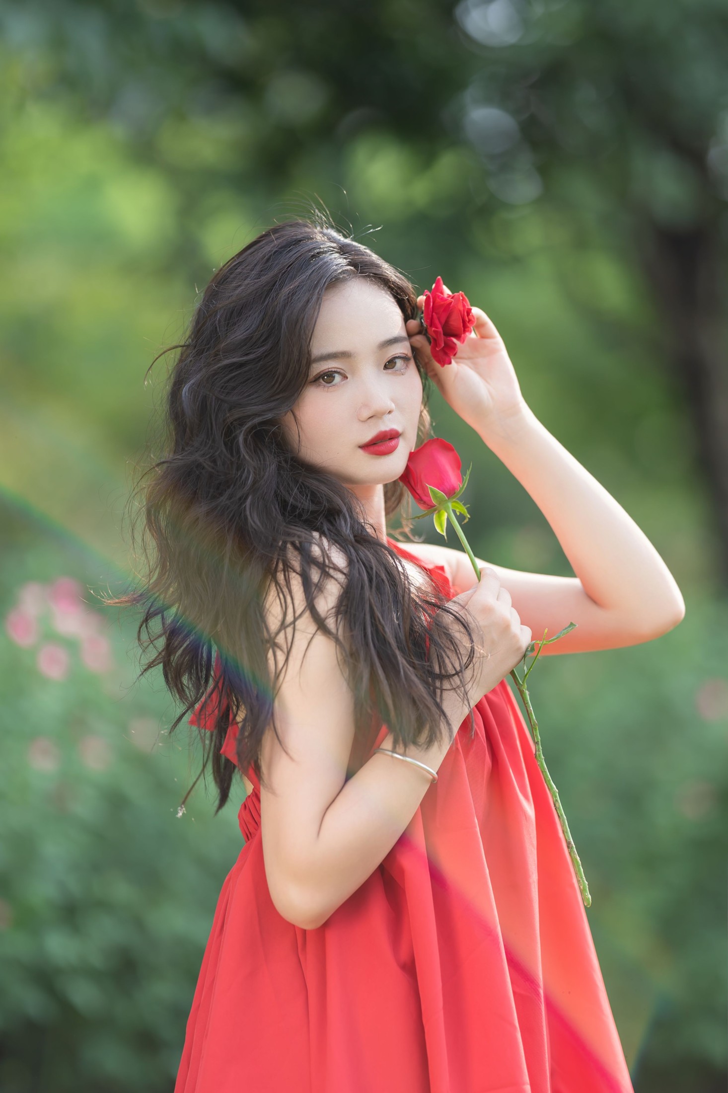 图片[3]-小欧O – 《红裙少女》[25P]-COS写真在线网