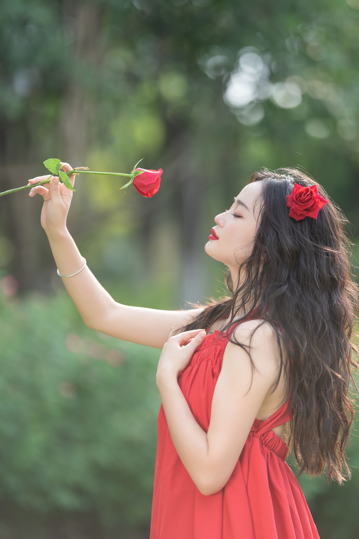 图片[4]-小欧O – 《红裙少女》[25P]-COS写真在线网
