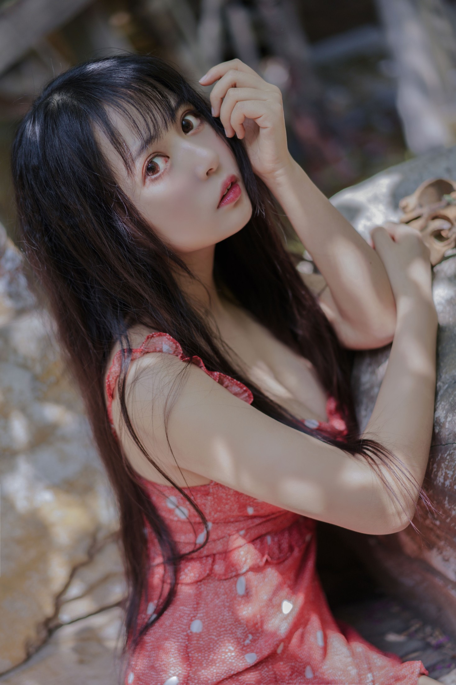 图片[6]-黑猫猫OvO – 《红裙女孩》[22P]-COS写真在线网
