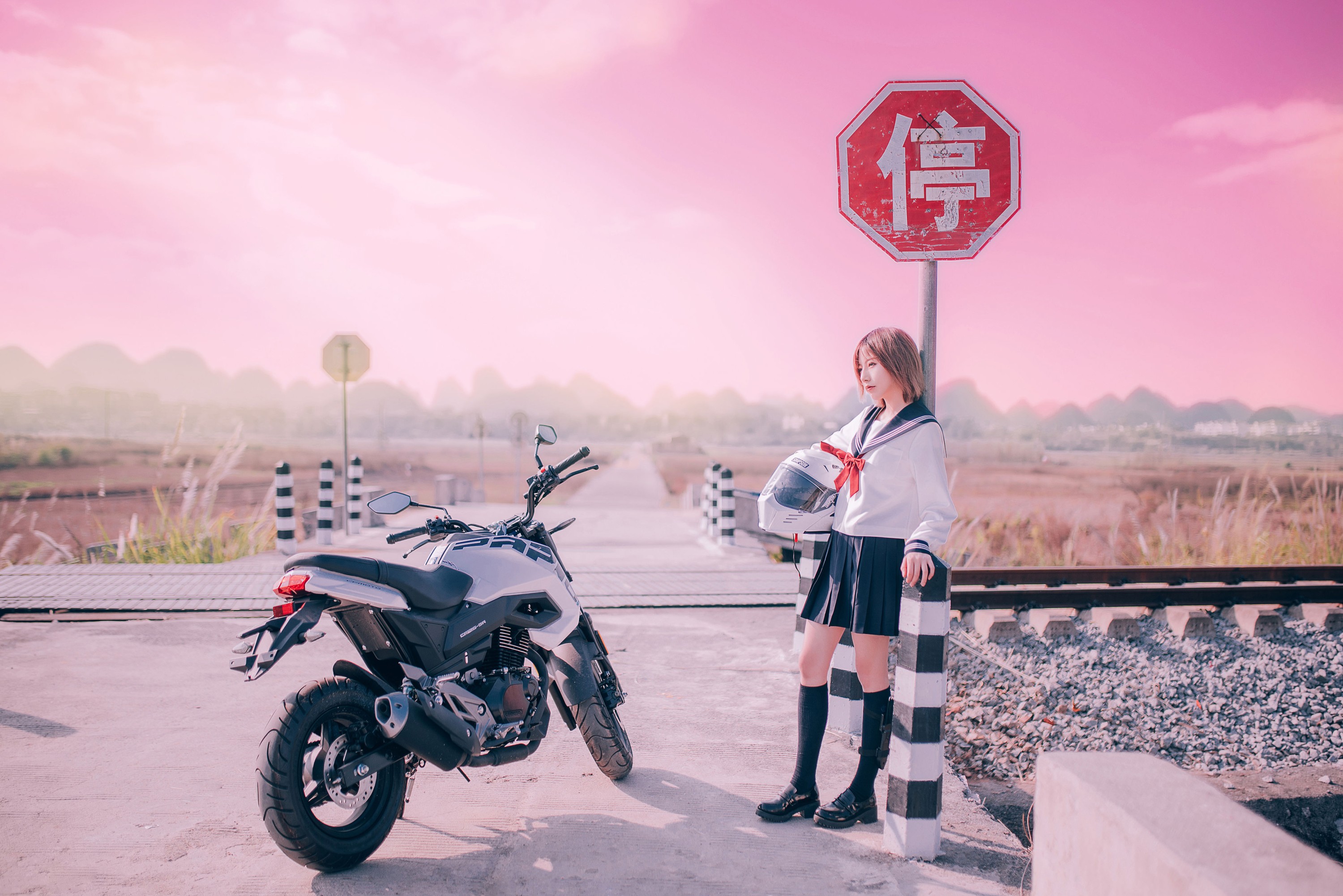 图片[3]-花京院腥鱼 – 《机车少女》[23P]-COS写真在线网