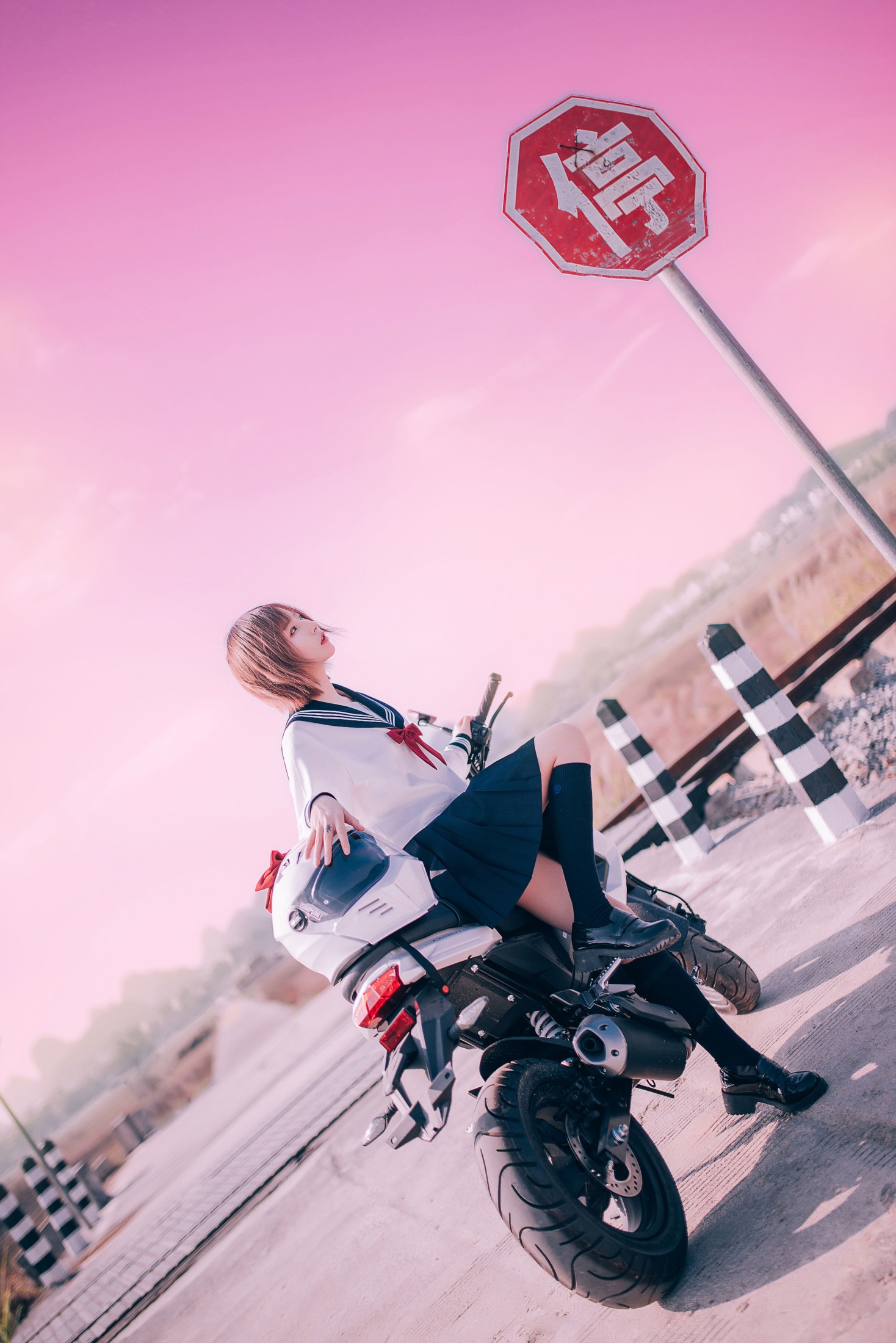 图片[5]-花京院腥鱼 – 《机车少女》[23P]-COS写真在线网