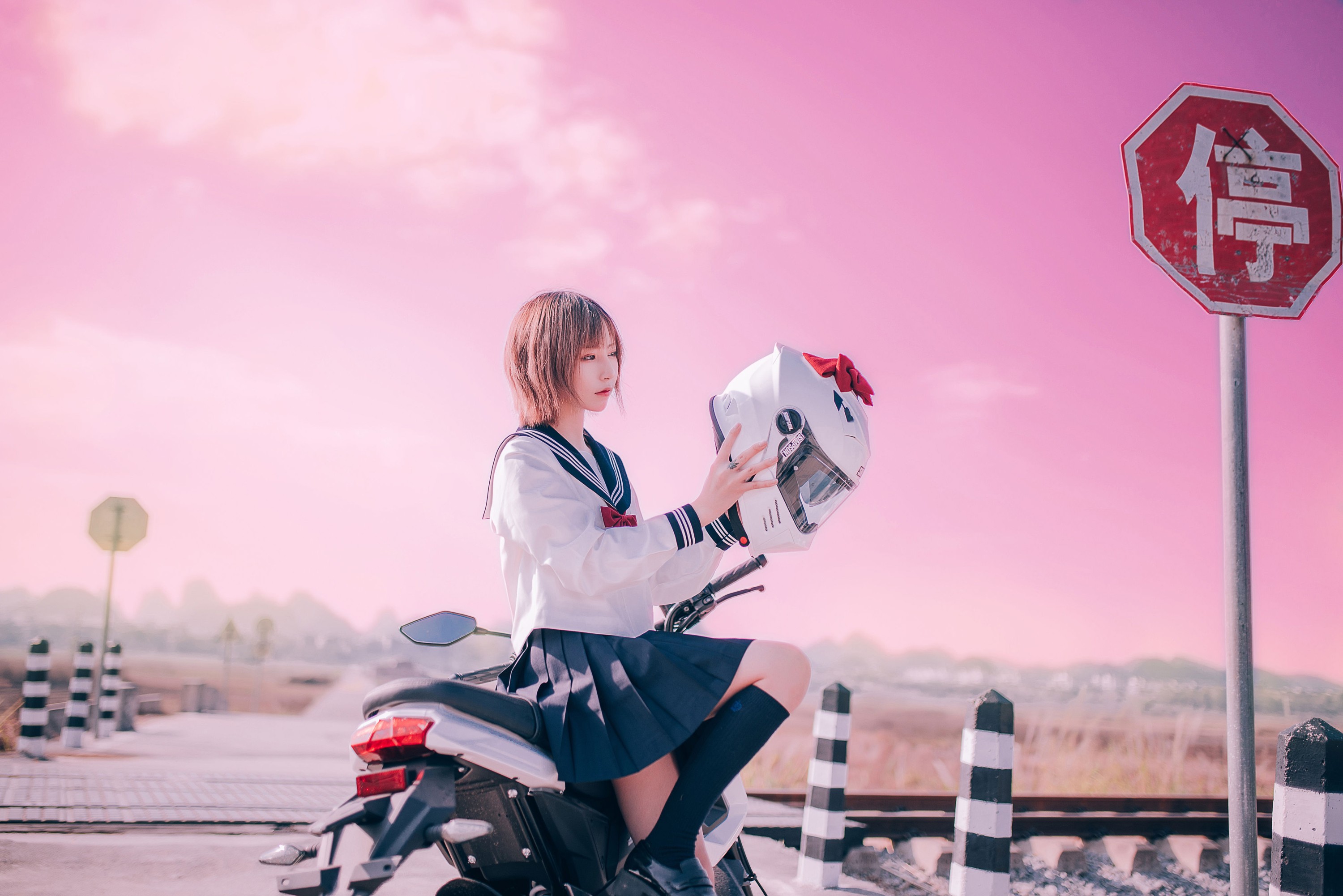 图片[6]-花京院腥鱼 – 《机车少女》[23P]-COS写真在线网