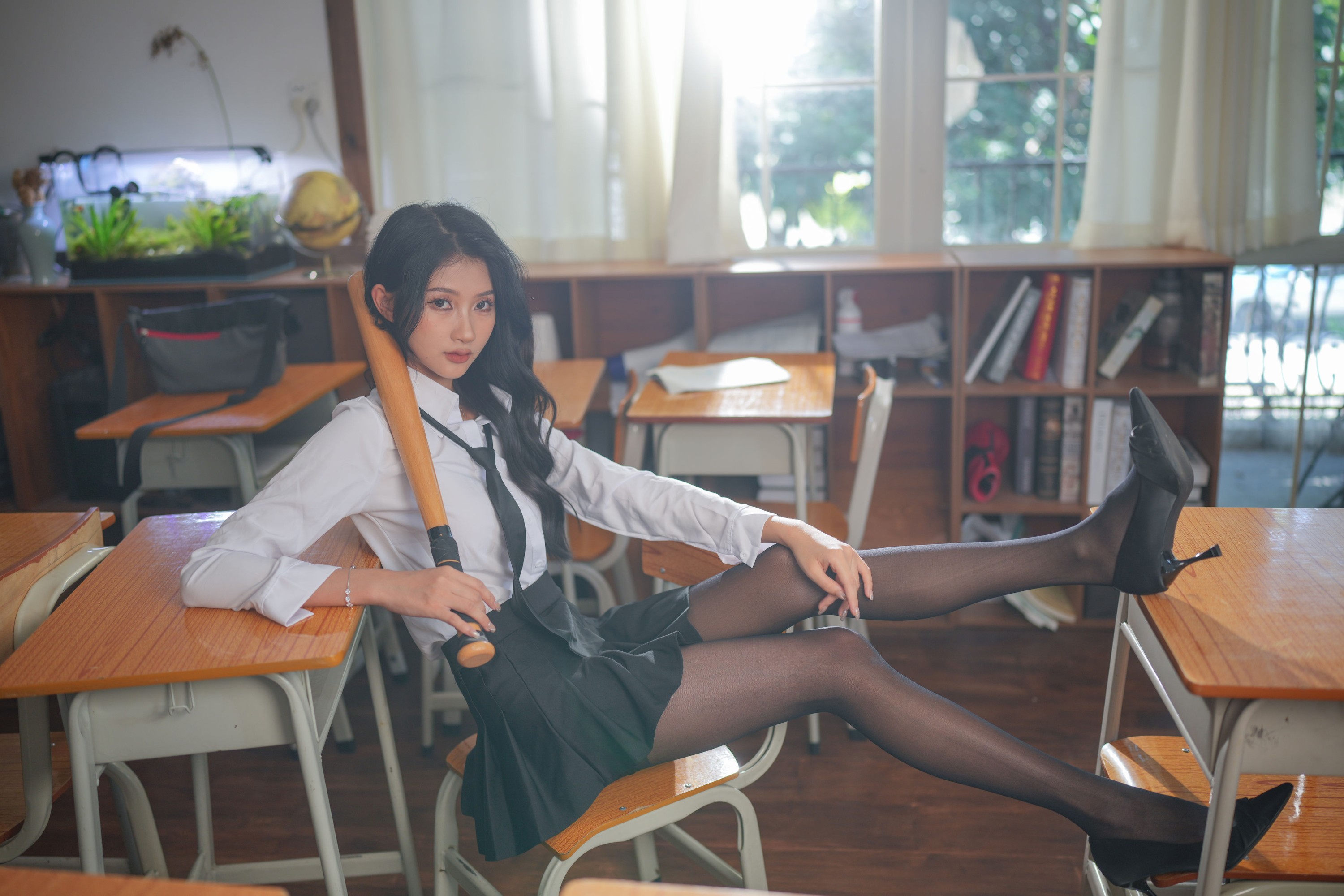 图片[4]-晓文 – 《恶霸学姐》[22P]-COS写真在线网