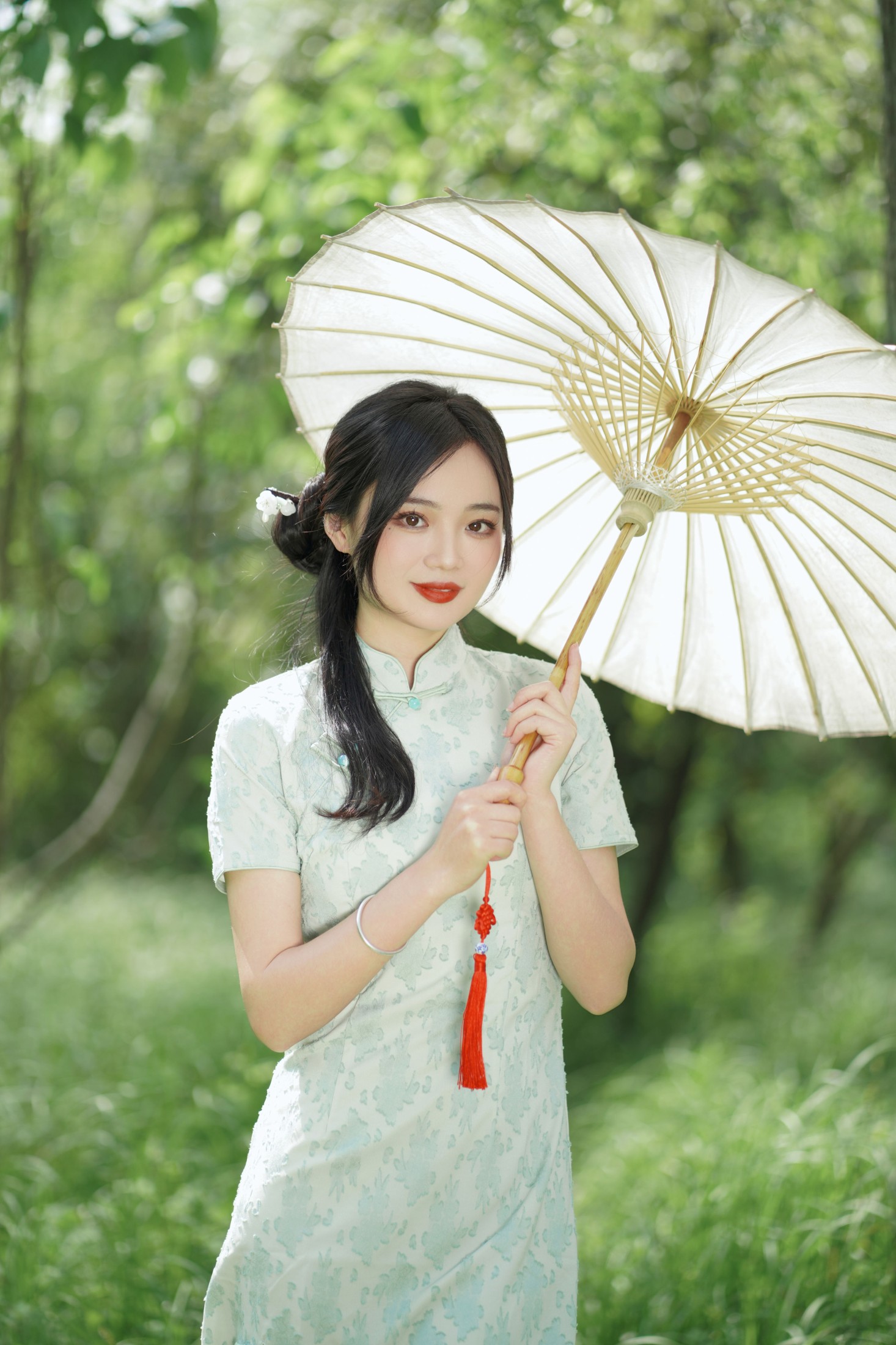 小欧O – 《盛夏中的一抹天青色》[23P] - 秀人网免费无水印在线套图写真