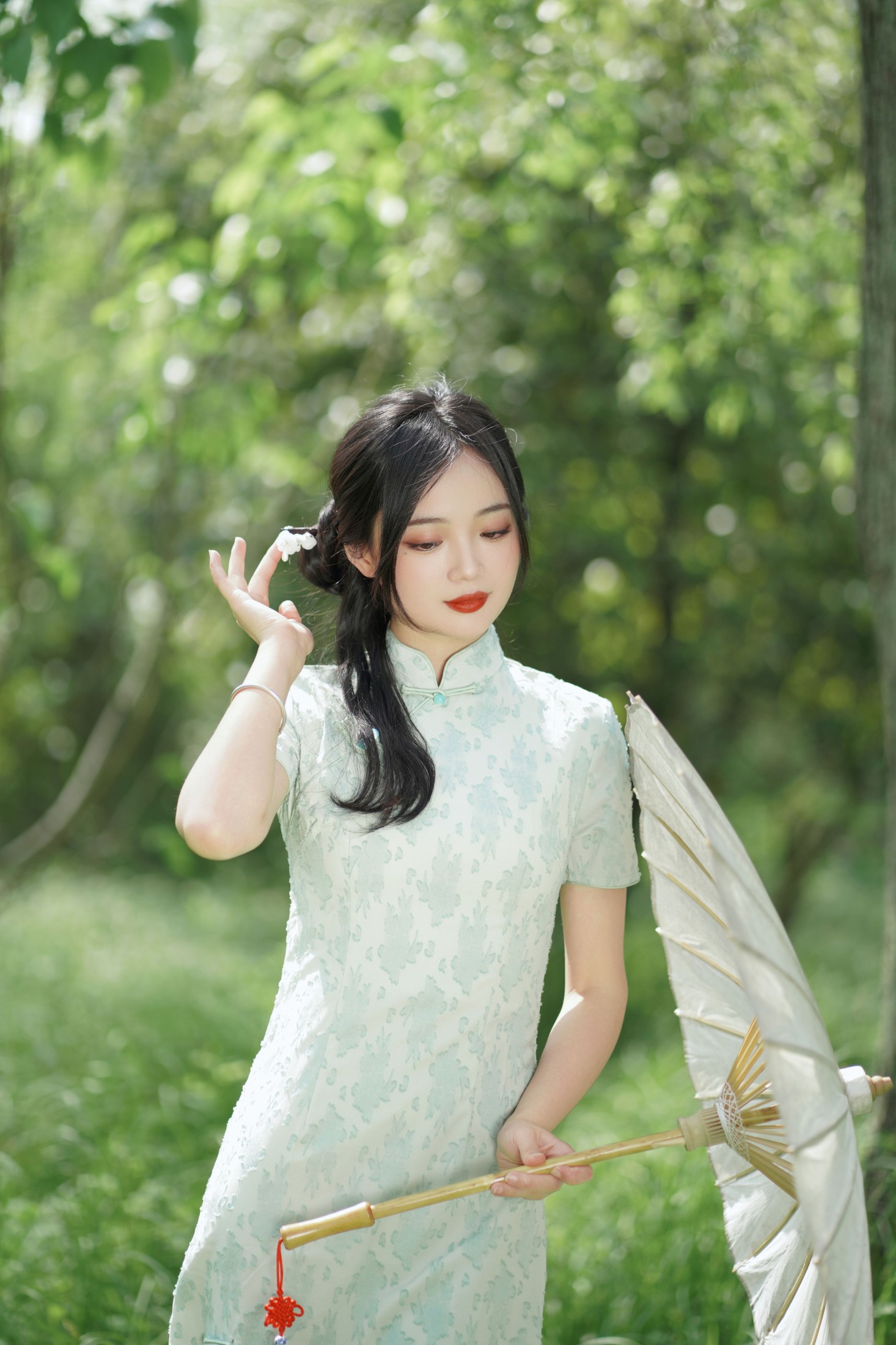 小欧O – 《盛夏中的一抹天青色》[23P] - 秀人网免费无水印在线套图写真