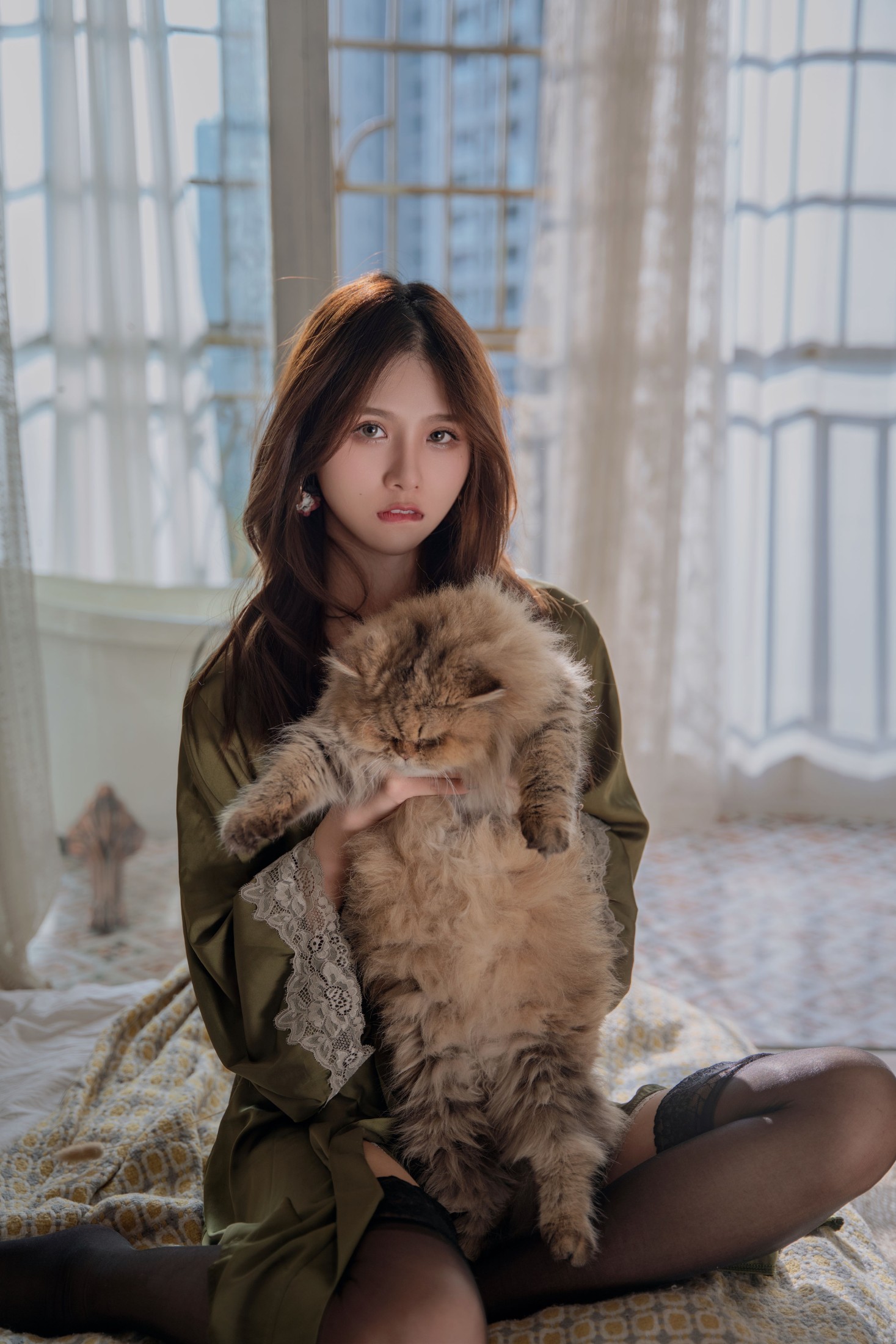 图片[3]-Gaia – 《慵懒风绿裙》[28P]-COS写真在线网