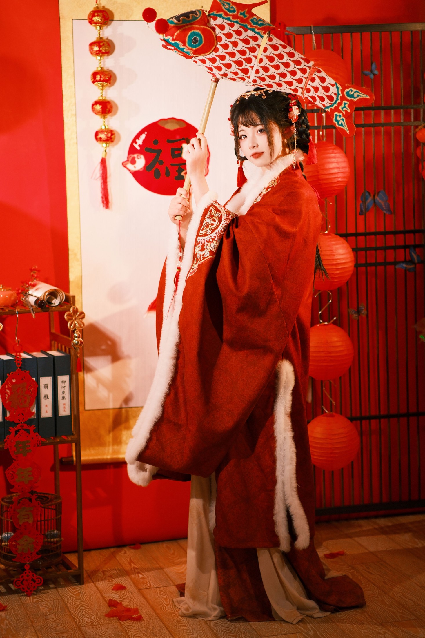 图片[5]-魚小鯉lili – 《送福少女》[27P]-COS写真在线网