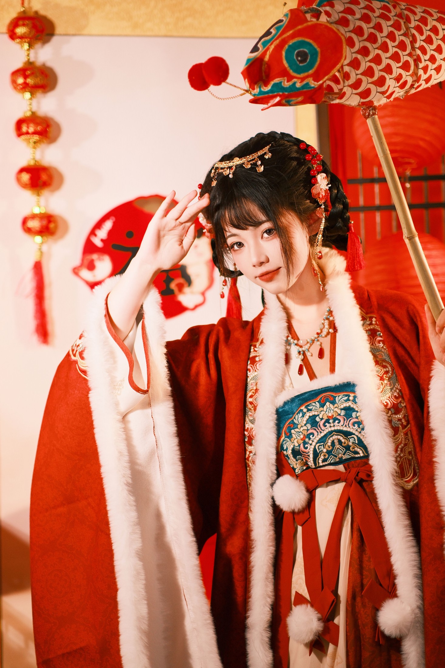 图片[4]-魚小鯉lili – 《送福少女》[27P]-COS写真在线网