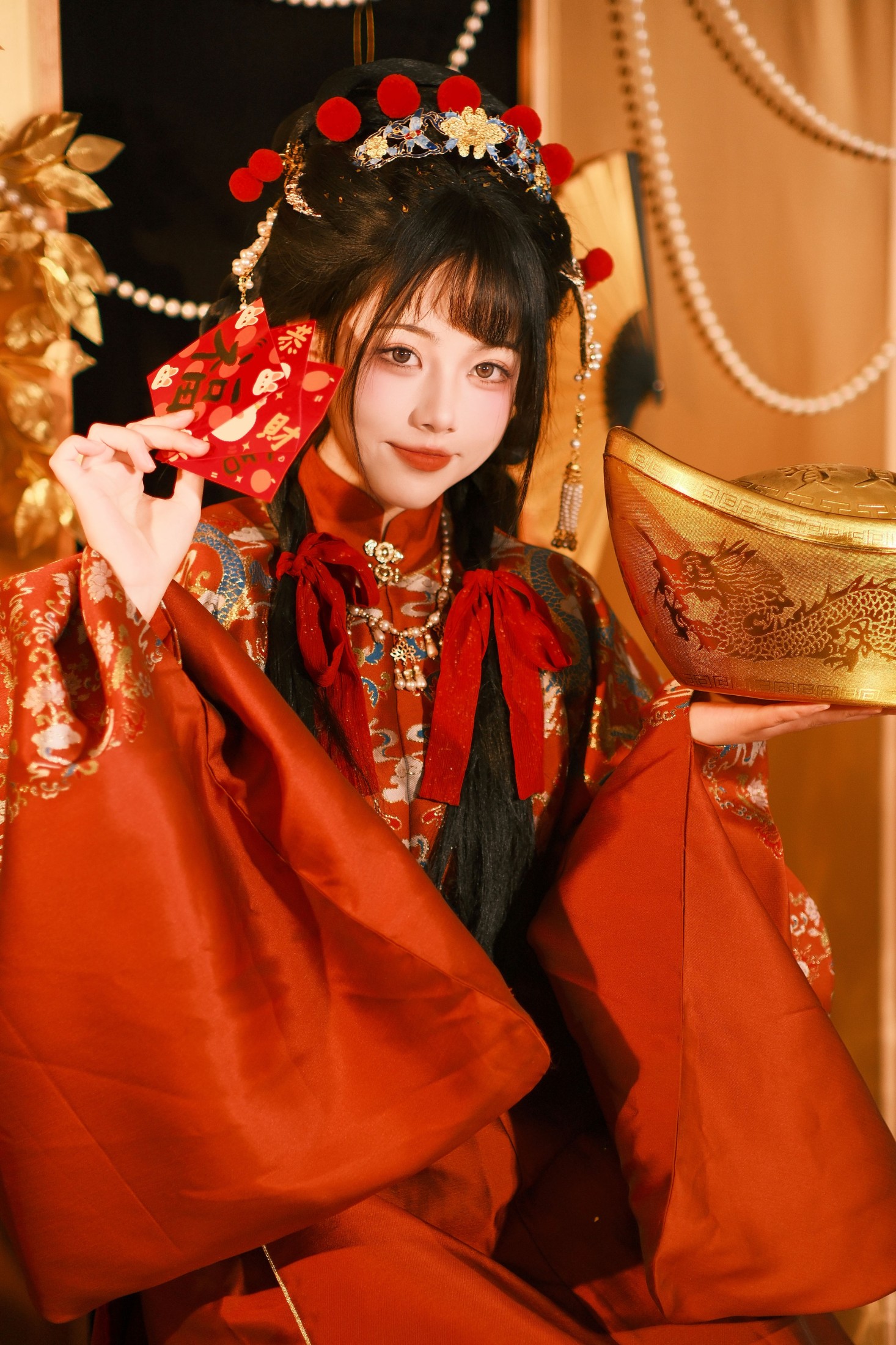 图片[3]-魚小鯉lili – 《迎福招财》[28P]-COS写真在线网
