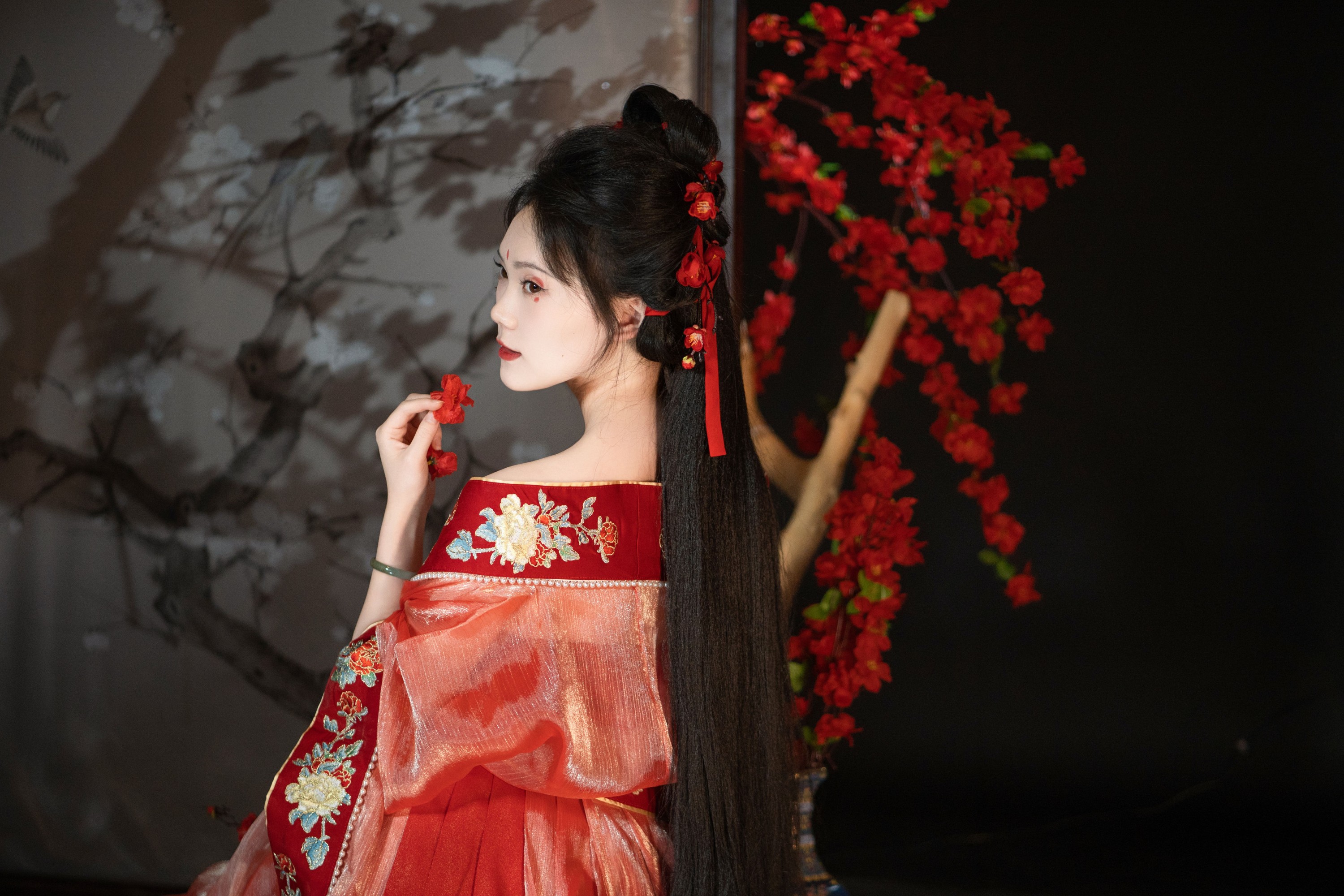 图片[5]-柚子 – 《花神 梅花》[22P]-COS写真在线网