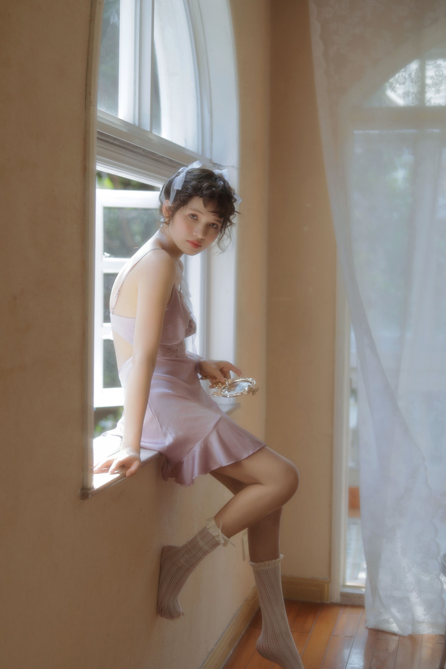 图片[5]-夏施哈哈酱 – 《紫》[30P]-COS写真在线网