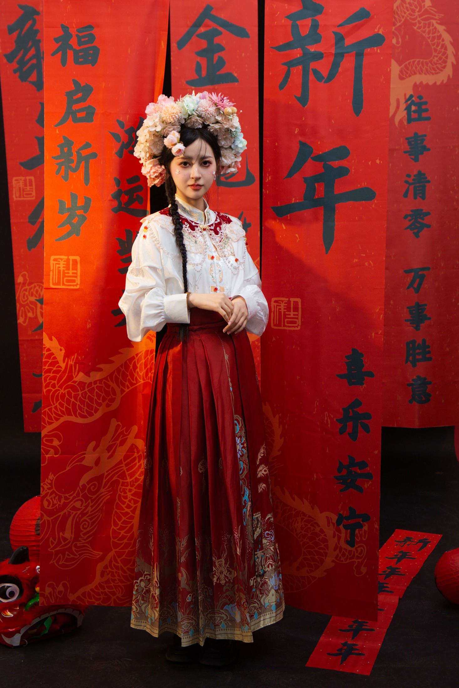 图片[4]-壹萱- – 《簪花马面裙》[28P]-COS写真在线网