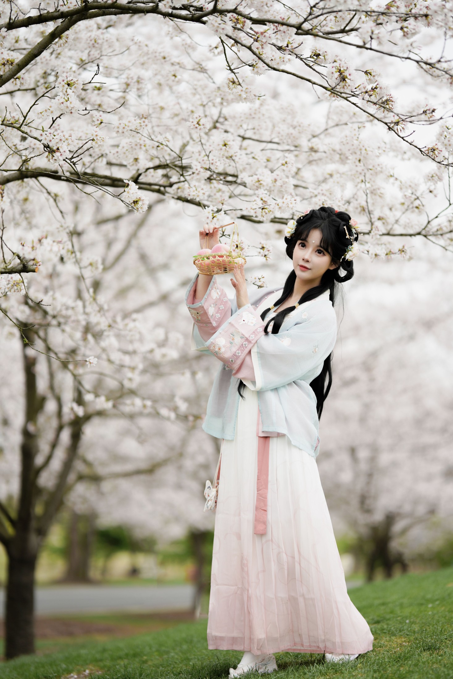图片[3]-苏苏 – 《樱花树下》[27P]-COS写真在线网