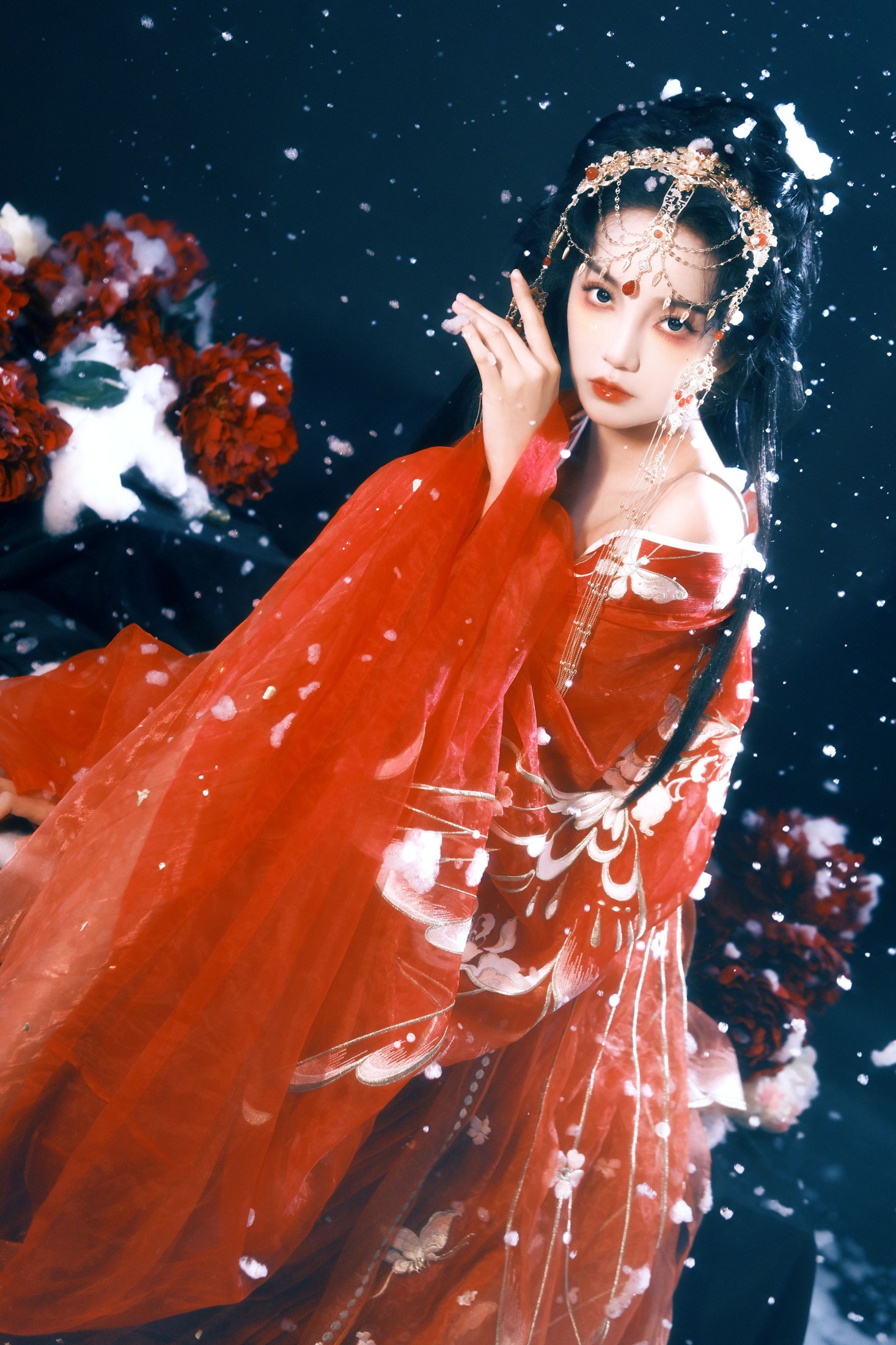 图片[4]-郭美林子 – 《雪中红衣》[21P]-COS写真在线网