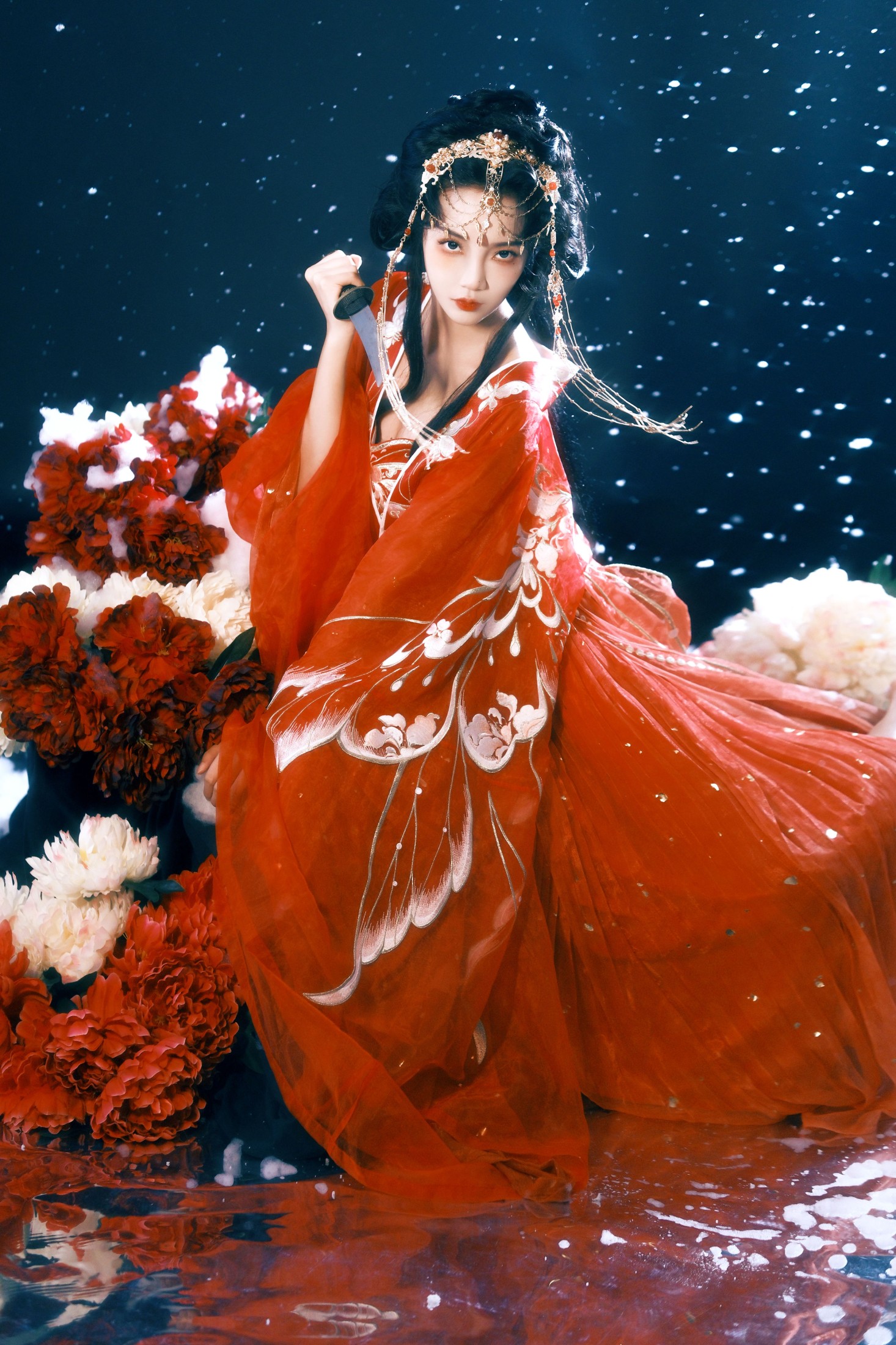 图片[3]-郭美林子 – 《雪中红衣》[21P]-COS写真在线网