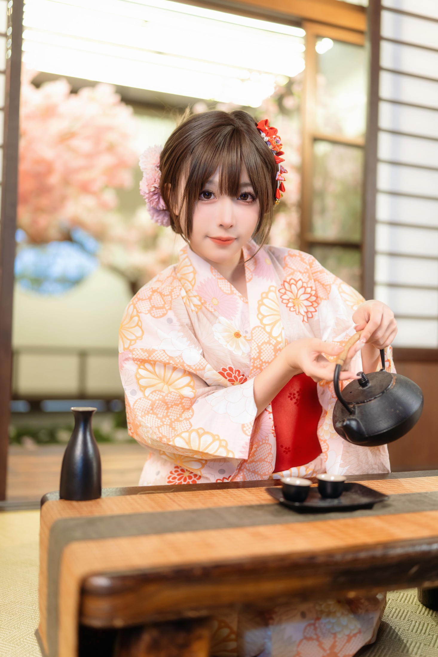 图片[5]-葡萄可尔必思 – 《樱花庭院和风浴衣》[23P]-COS写真在线网