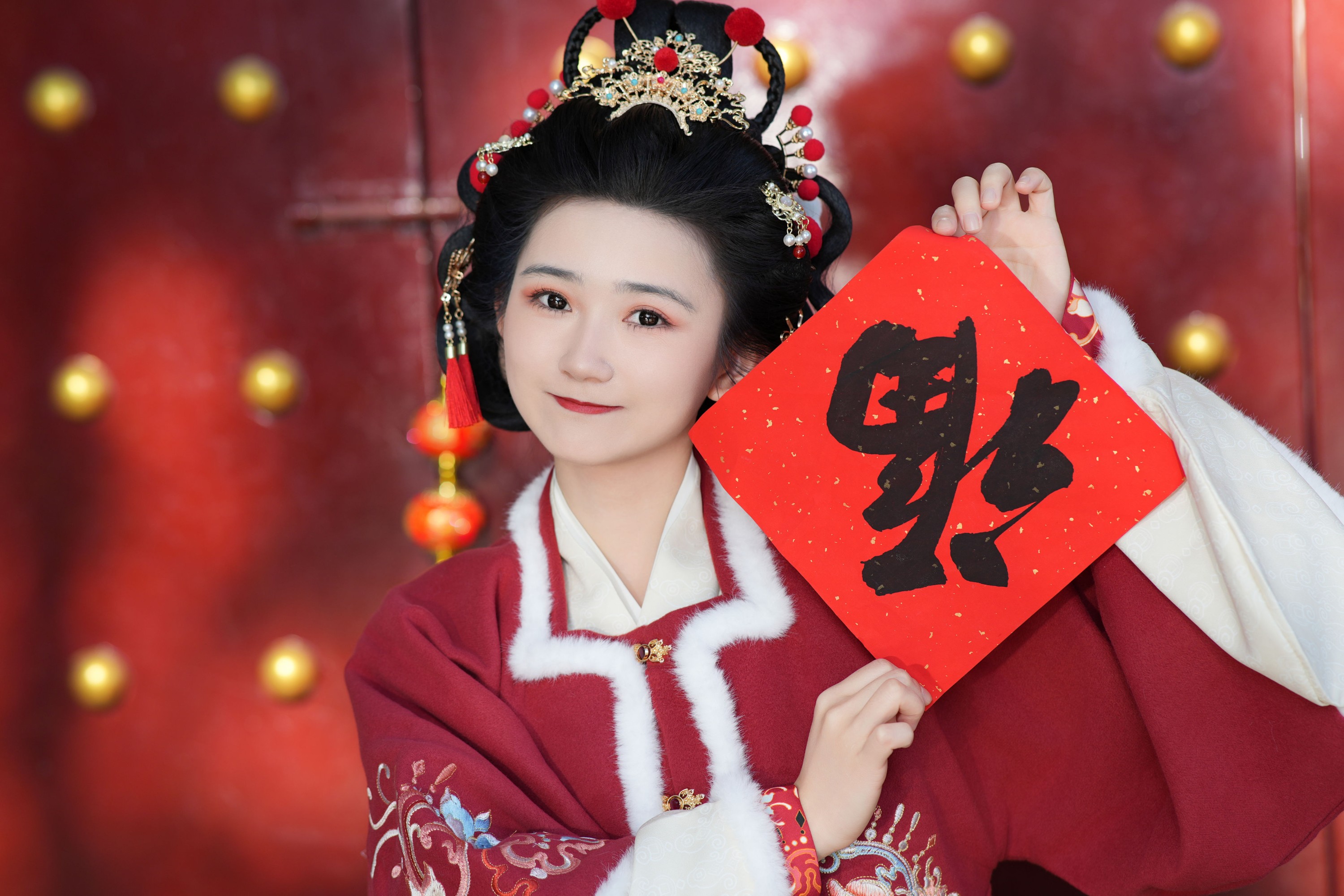 图片[6]-蛋糕的蛋蛋 – 《大红新年》[23P]-COS写真在线网