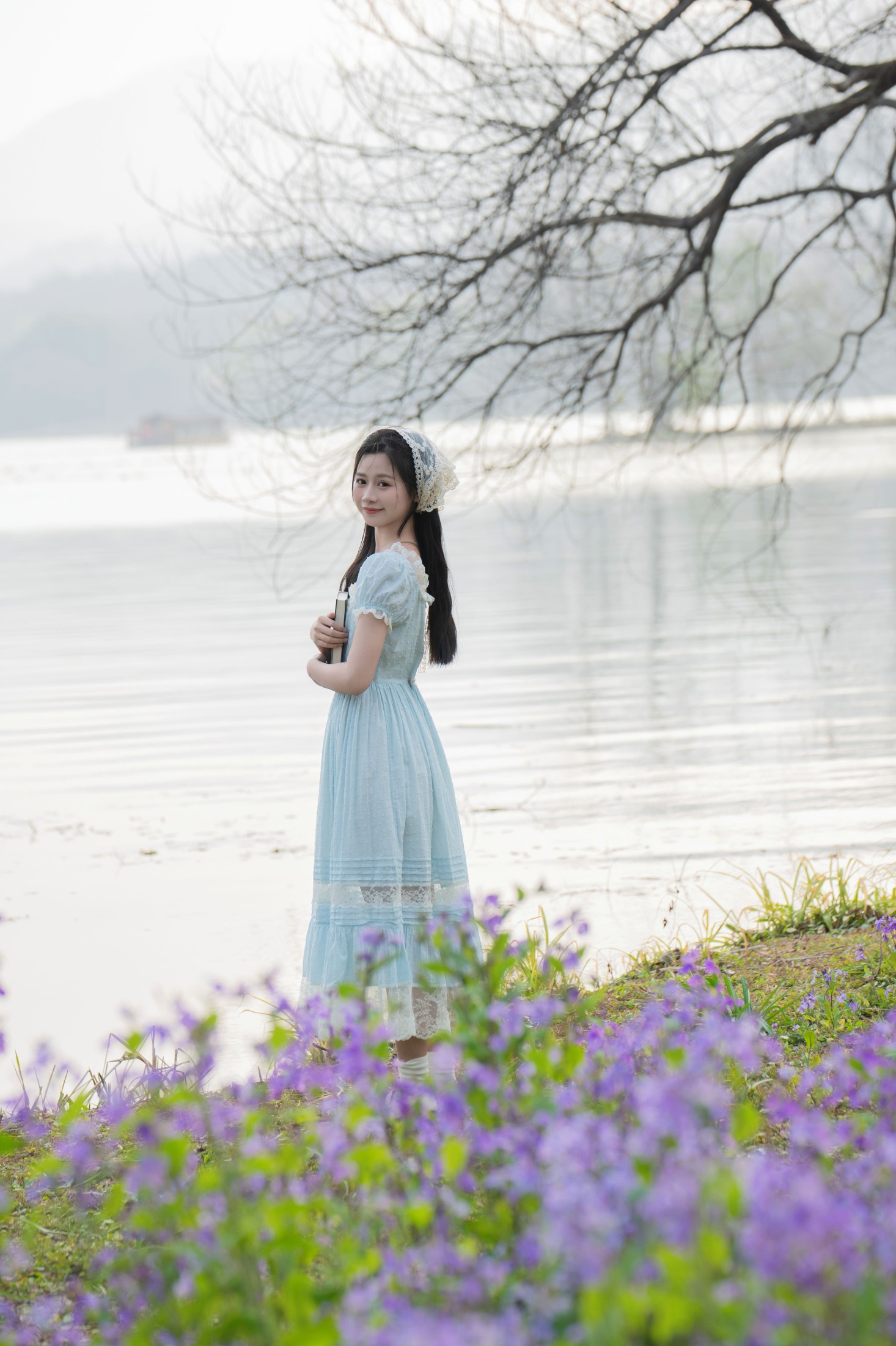 图片[5]-橙子舒 – 《水边二月兰》[24P]-COS写真在线网