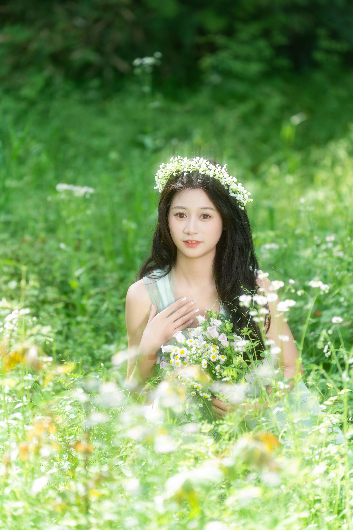 图片[3]-橙子舒 – 《绿色森系》[28P]-COS写真在线网