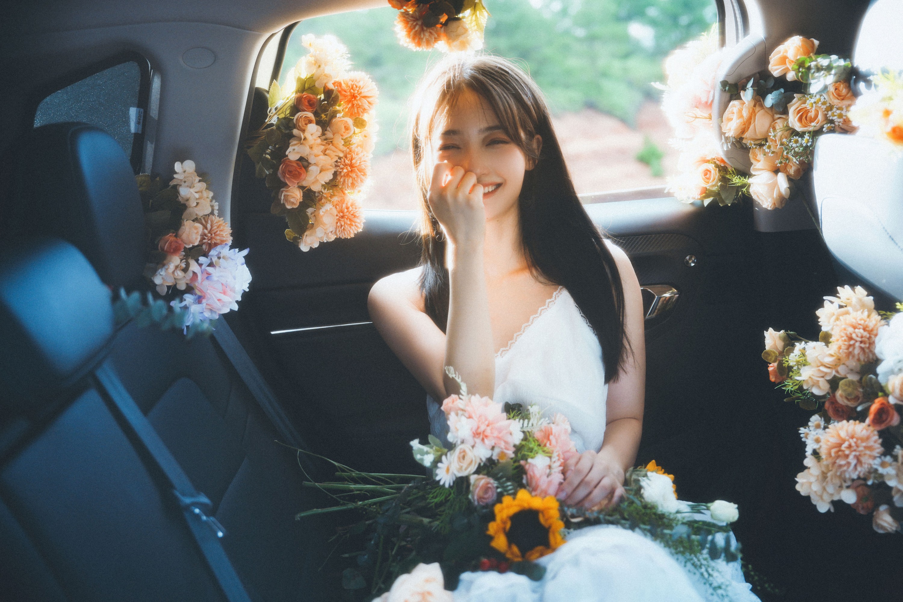 图片[4]-九九诗 – 《鲜花，车与少女》[46P]-COS写真在线网