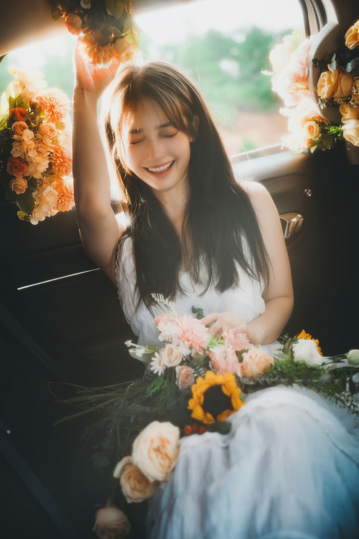 图片[5]-九九诗 – 《鲜花，车与少女》[46P]-COS写真在线网