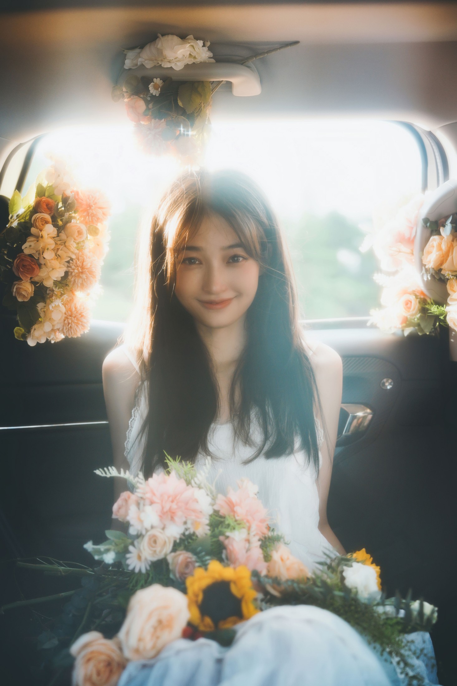 图片[3]-九九诗 – 《鲜花，车与少女》[46P]-COS写真在线网
