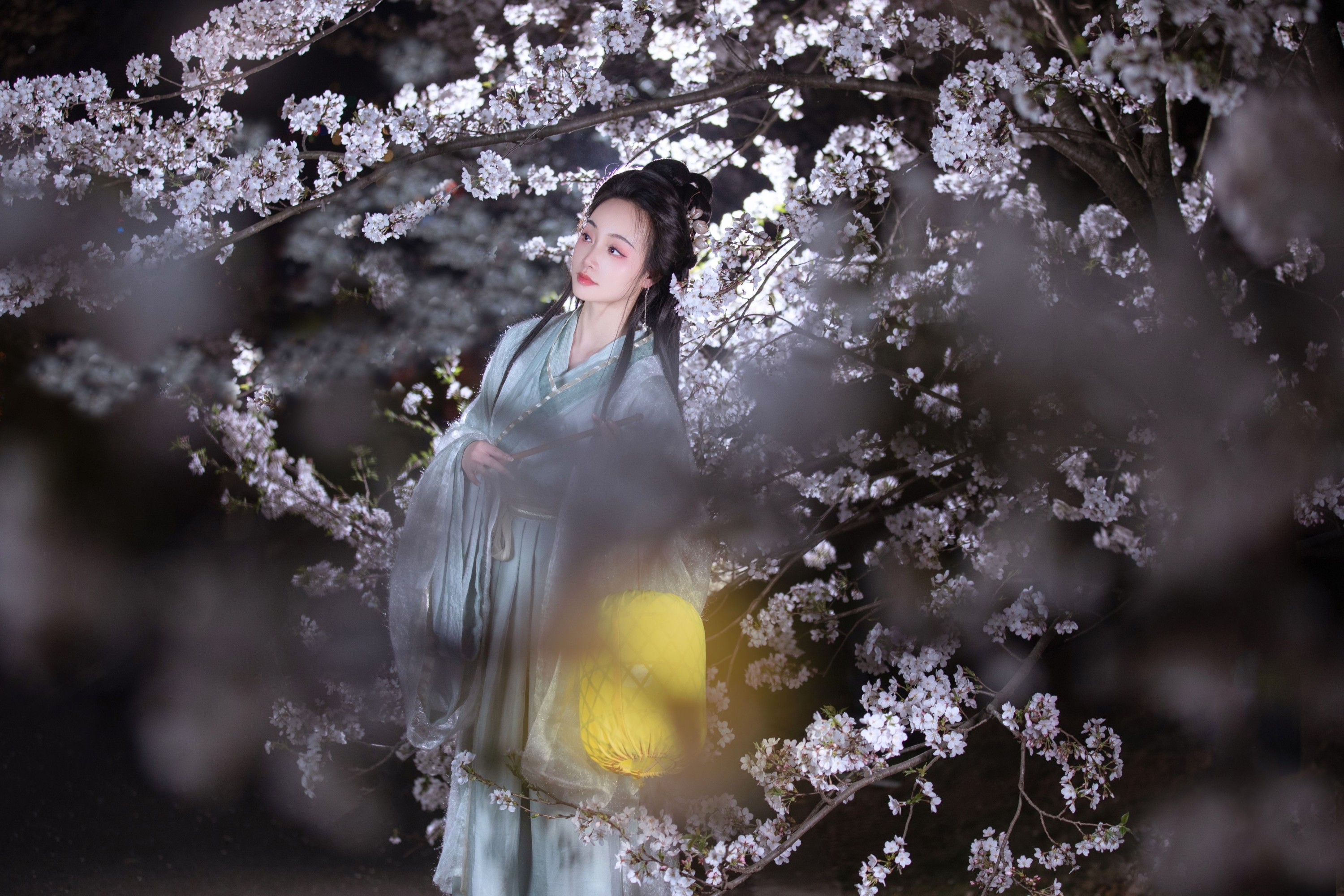 凌子兮 – 《夜樱》[22P] - 秀人网免费无水印在线套图写真