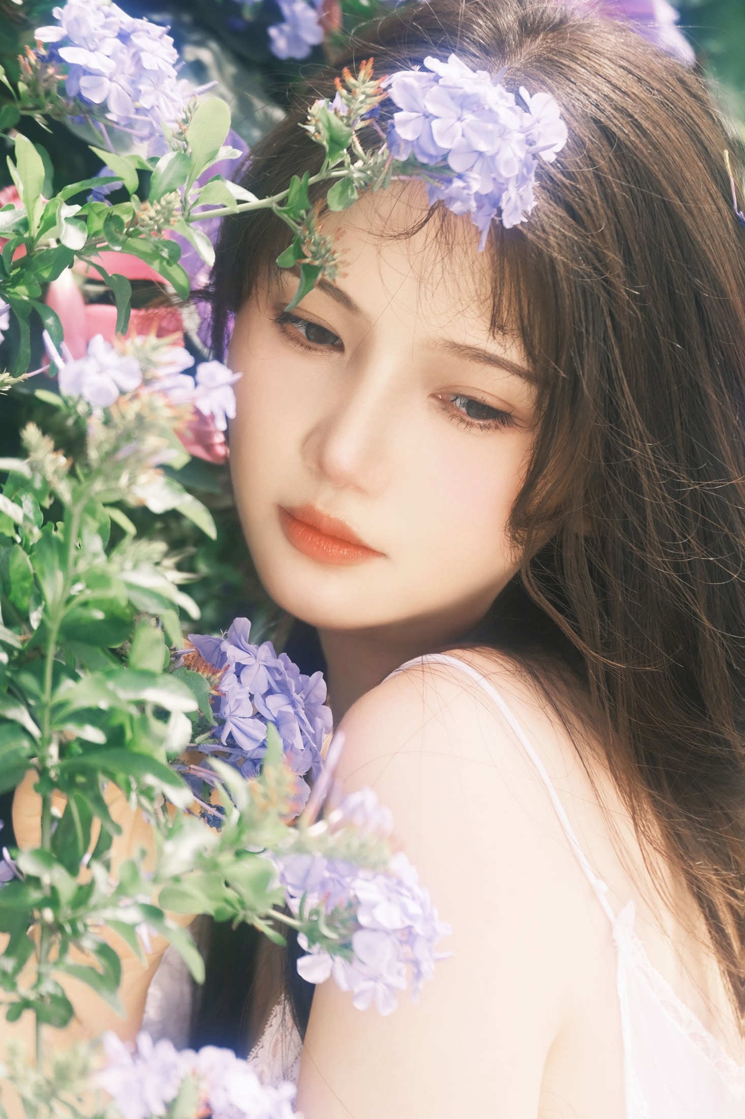 图片[5]-爱拍照的晓十 – 《蓝雪花》[20P]-COS写真在线网