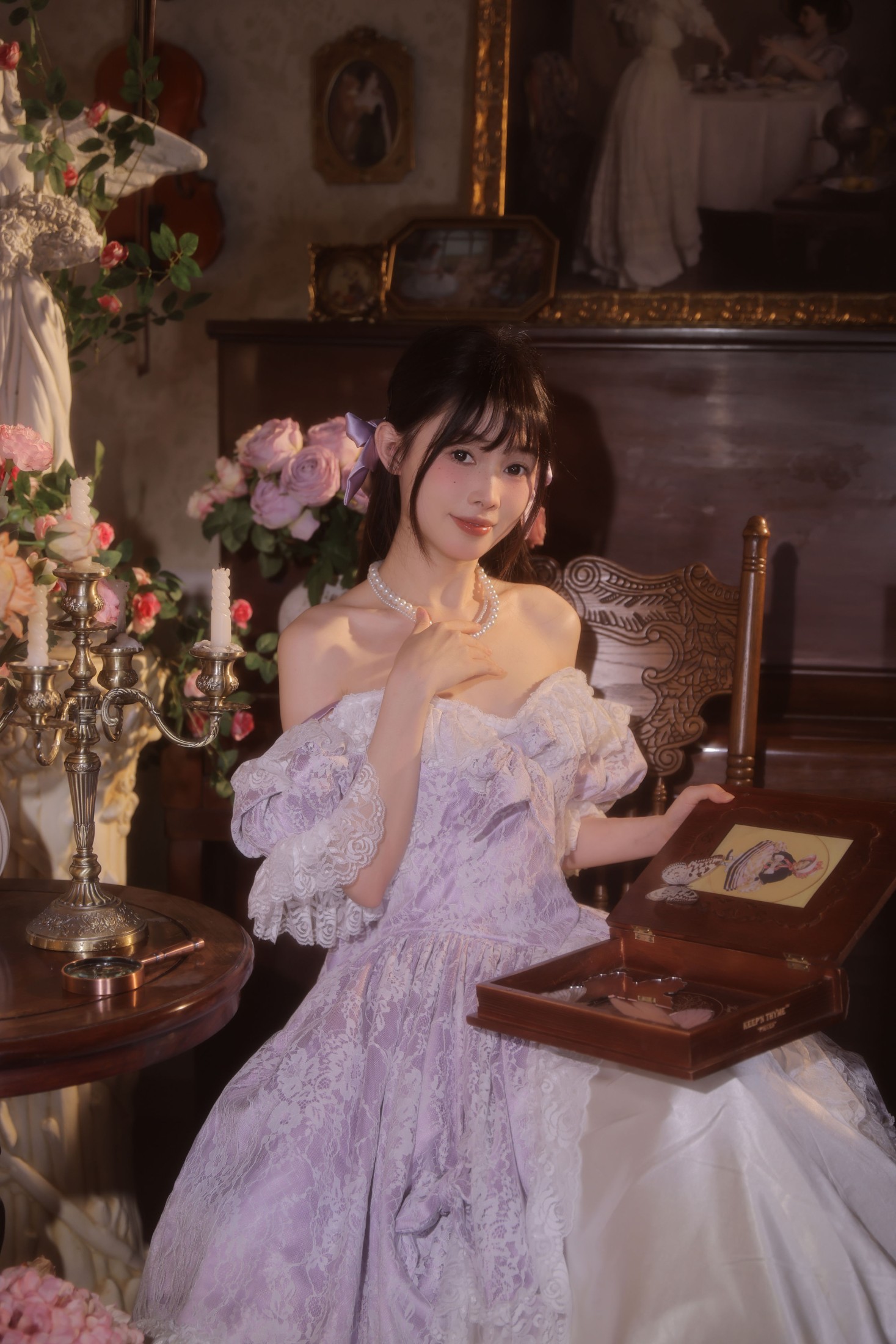 图片[3]-酸奶加心好好次 – 《紫色》[24P]-COS写真在线网