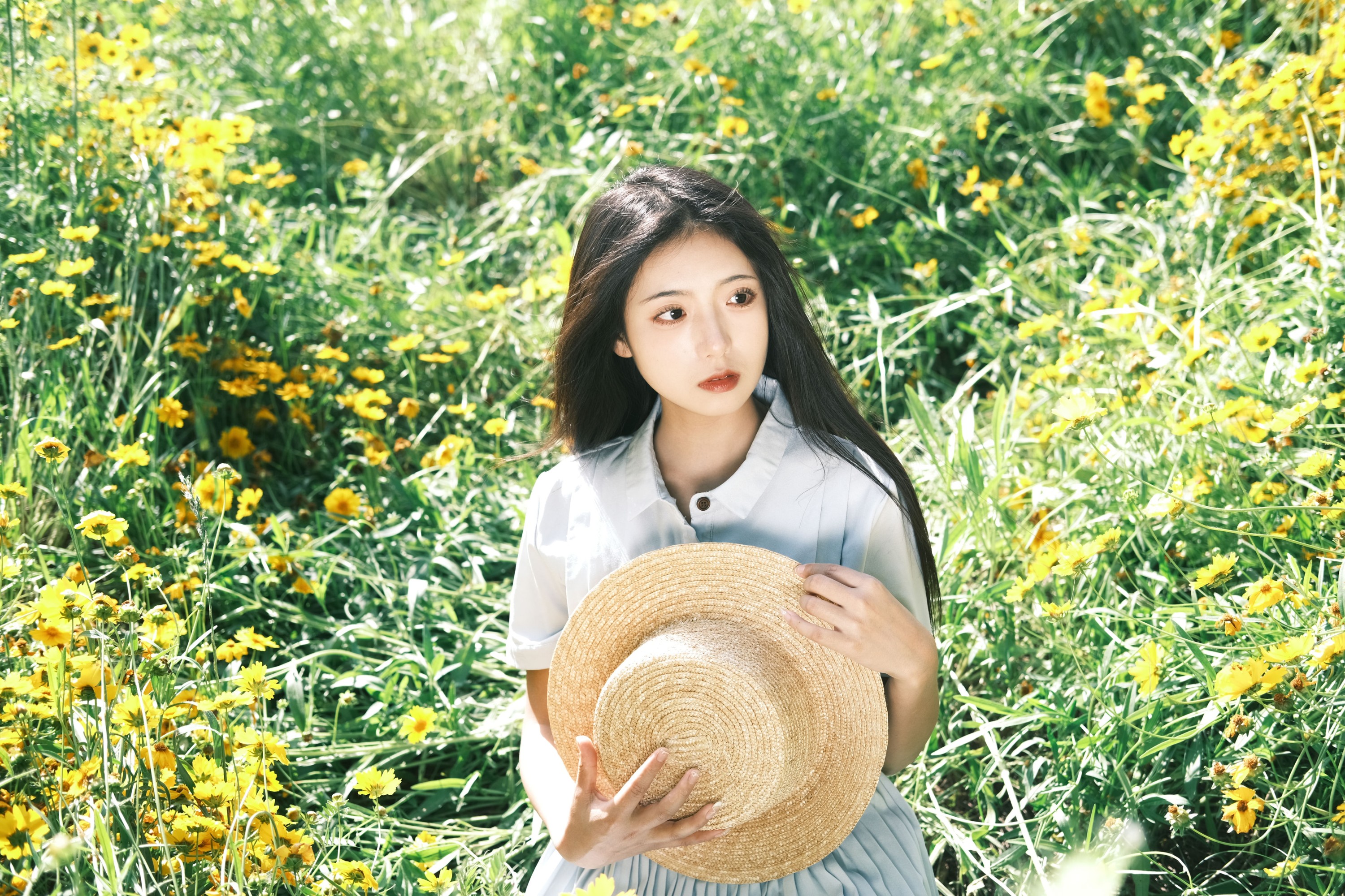 图片[5]-木柚柚 – 《夏天裙摆金鸡菊》[26P]-COS写真在线网