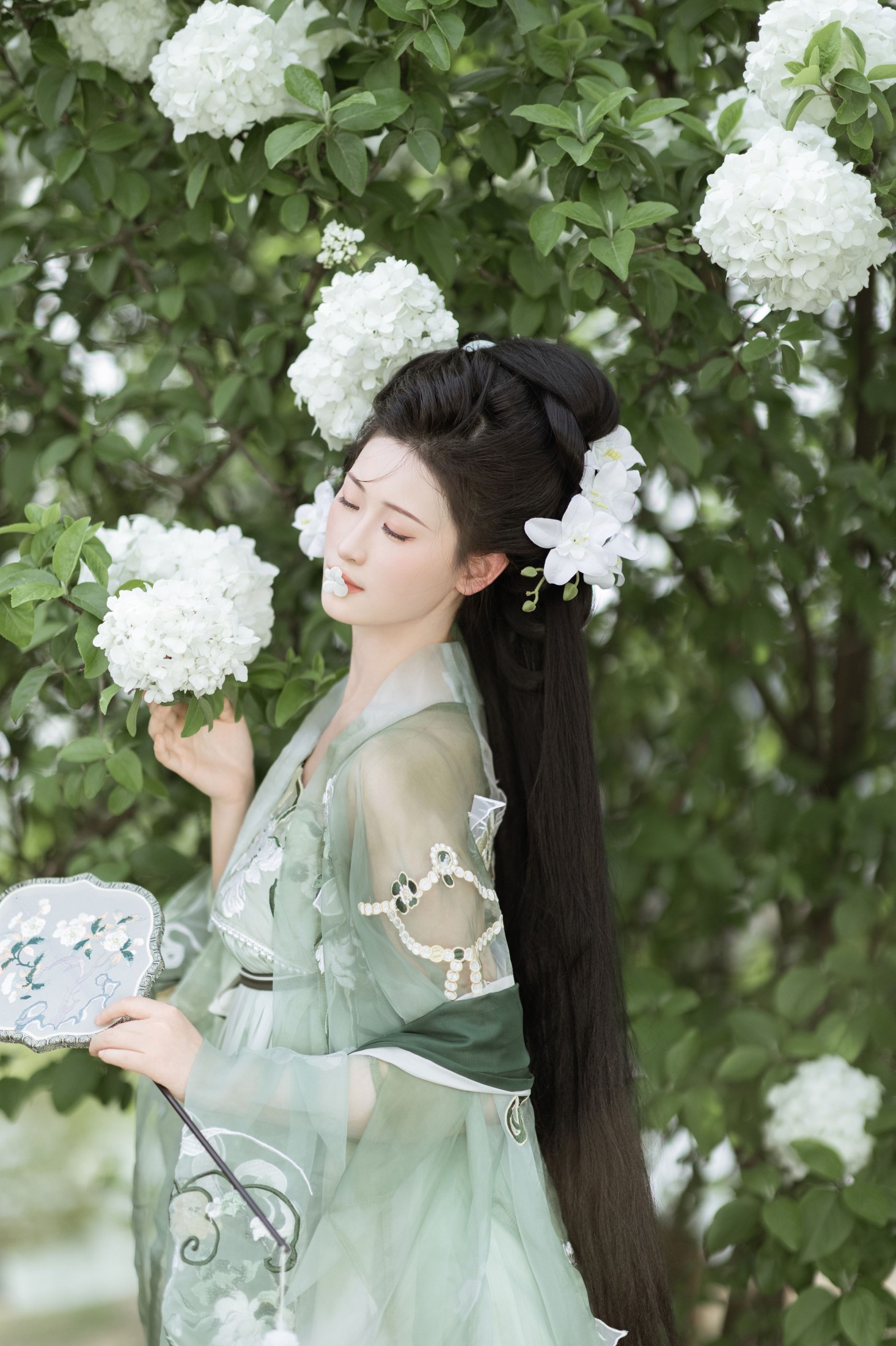 图片[4]-江月月月 – 《玉绣球花》[36P]-COS写真在线网