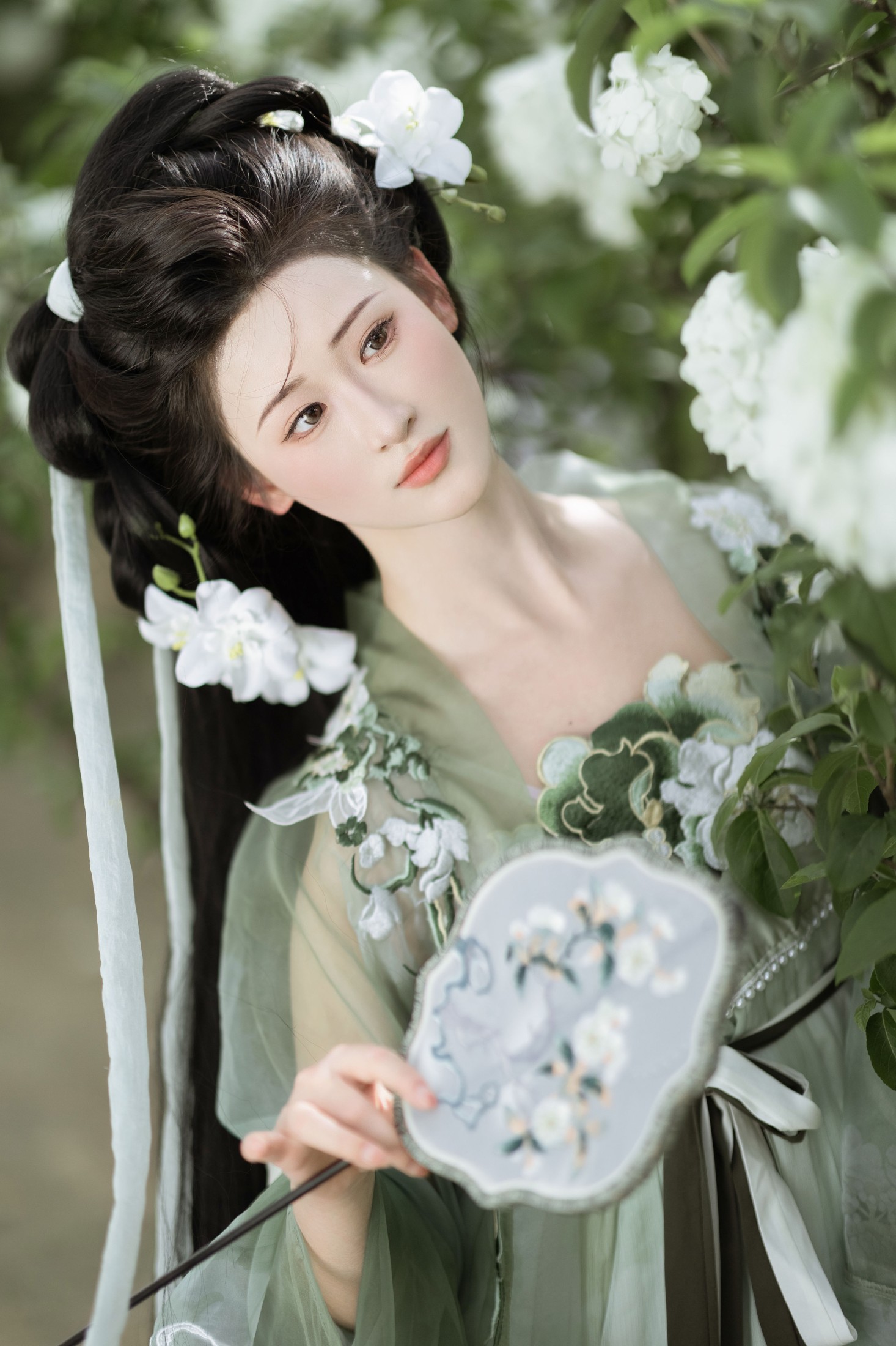 图片[3]-江月月月 – 《玉绣球花》[36P]-COS写真在线网