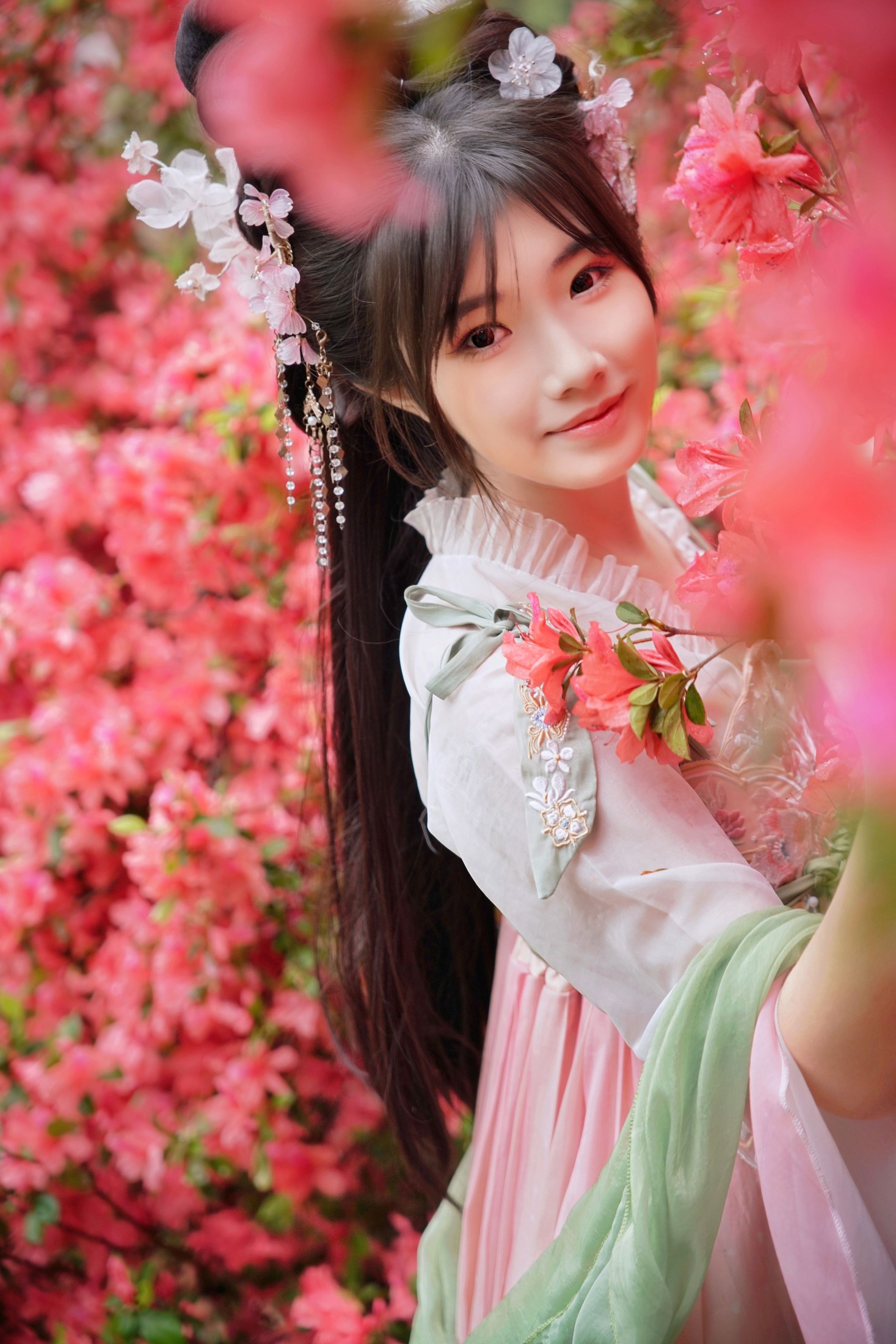 图片[4]-小柒 – 《杜鹃盛放的粉黛伊人》[22P]-COS写真在线网