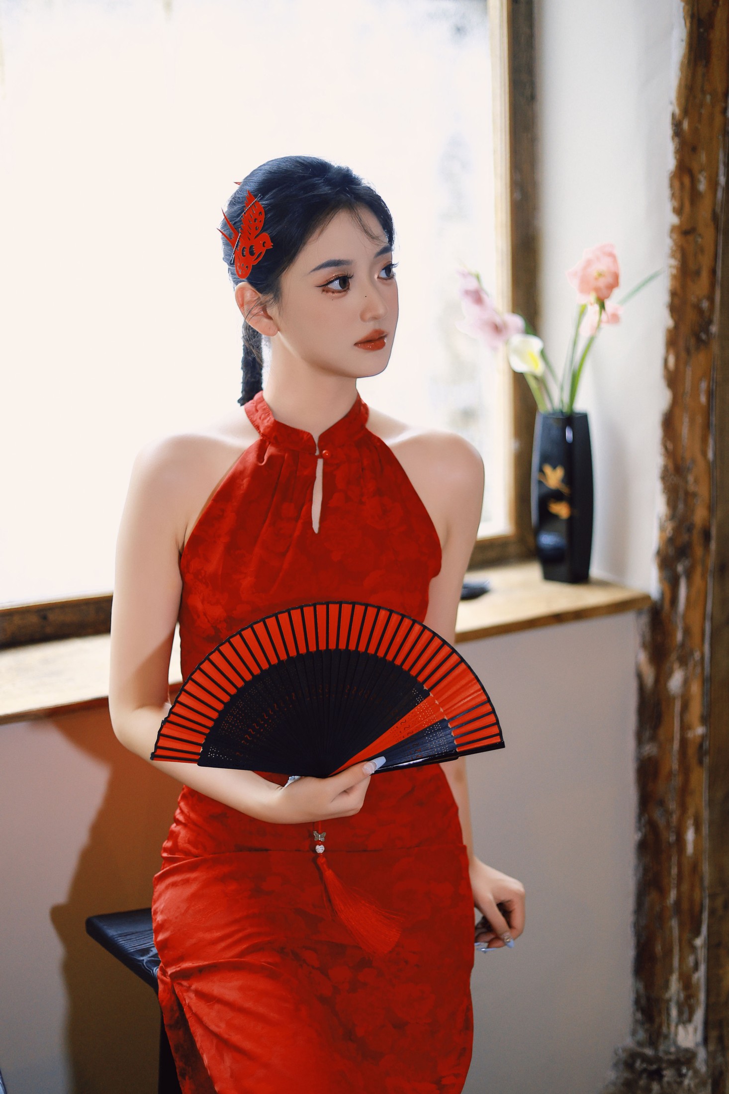 图片[5]-团几 – 《剪纸新中式旗袍》[23P]-COS写真在线网