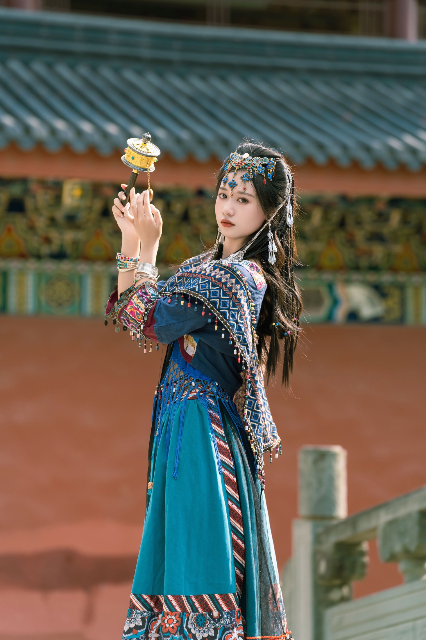 图片[5]-橙子舒 – 《永远热爱民族风》[21P]-COS写真在线网