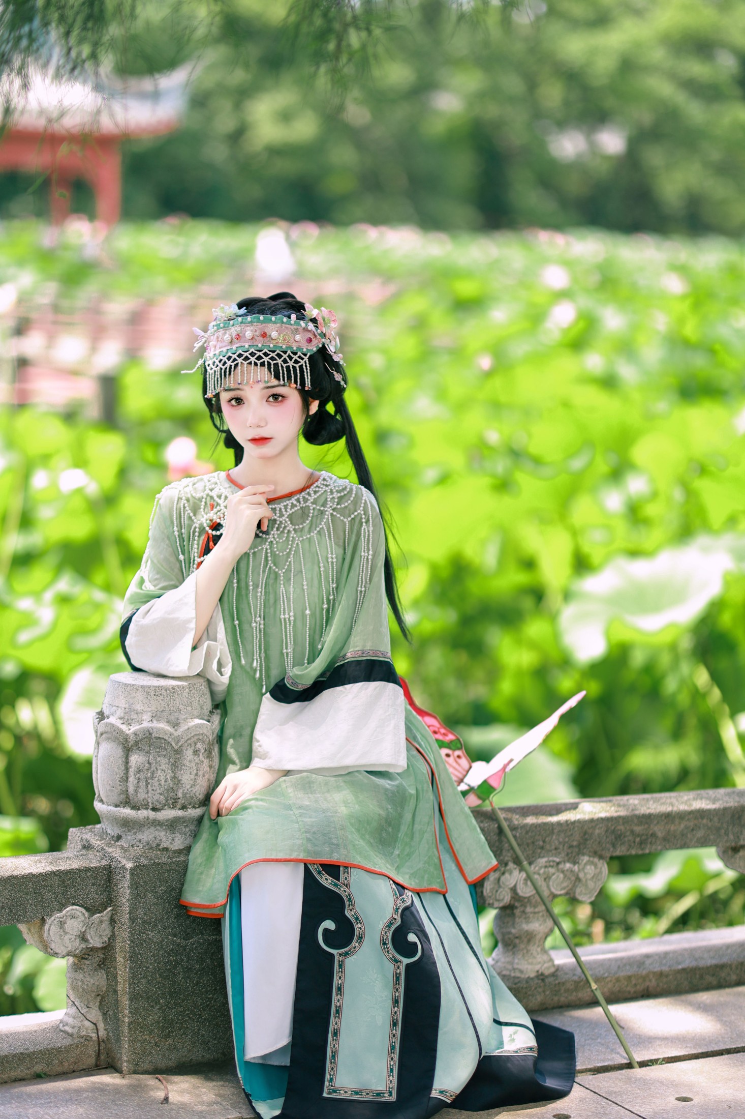 图片[3]-戒软糖 – 《绿罗裙》[28P]-COS写真在线网