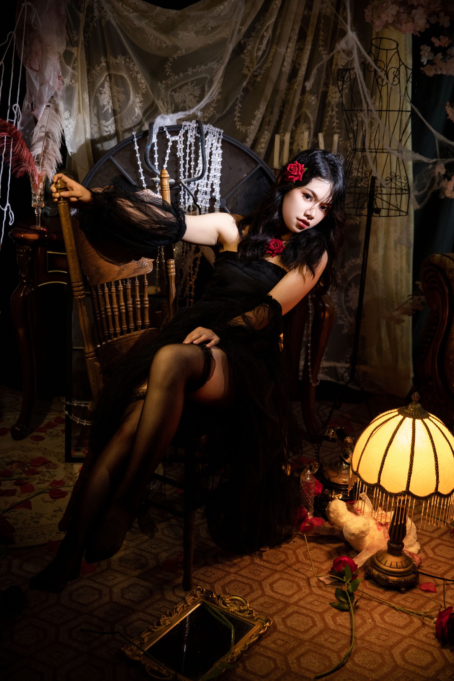 图片[4]-婉仪 – 《玫瑰女郎》[22P]-COS写真在线网