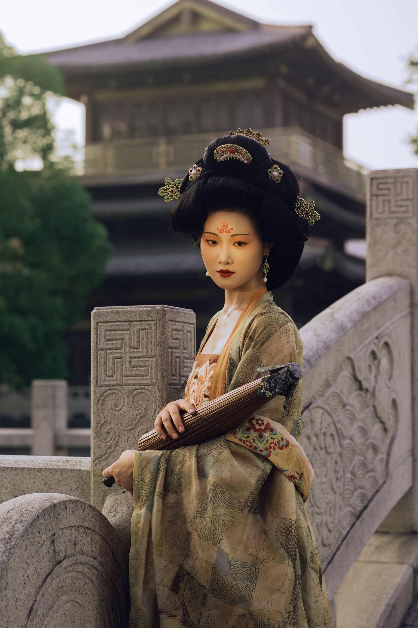 图片[4]-是霜泠吖 – 《秋谒古寺》[29P]-COS写真在线网