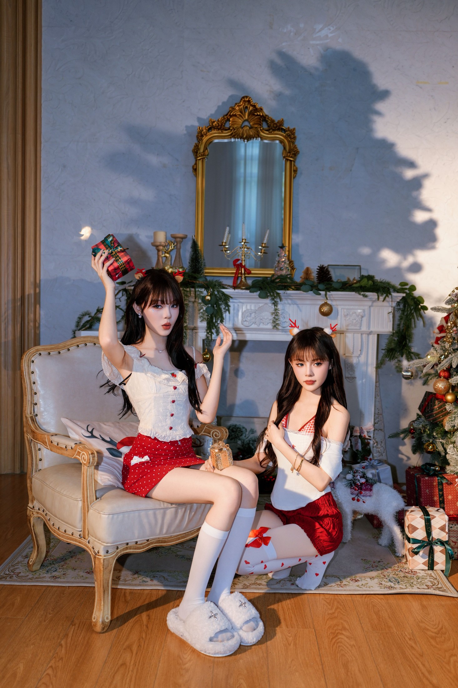 图片[5]-妮可不妮可 布丁猫^ – 《圣诞双生花》[33P]-COS写真在线网